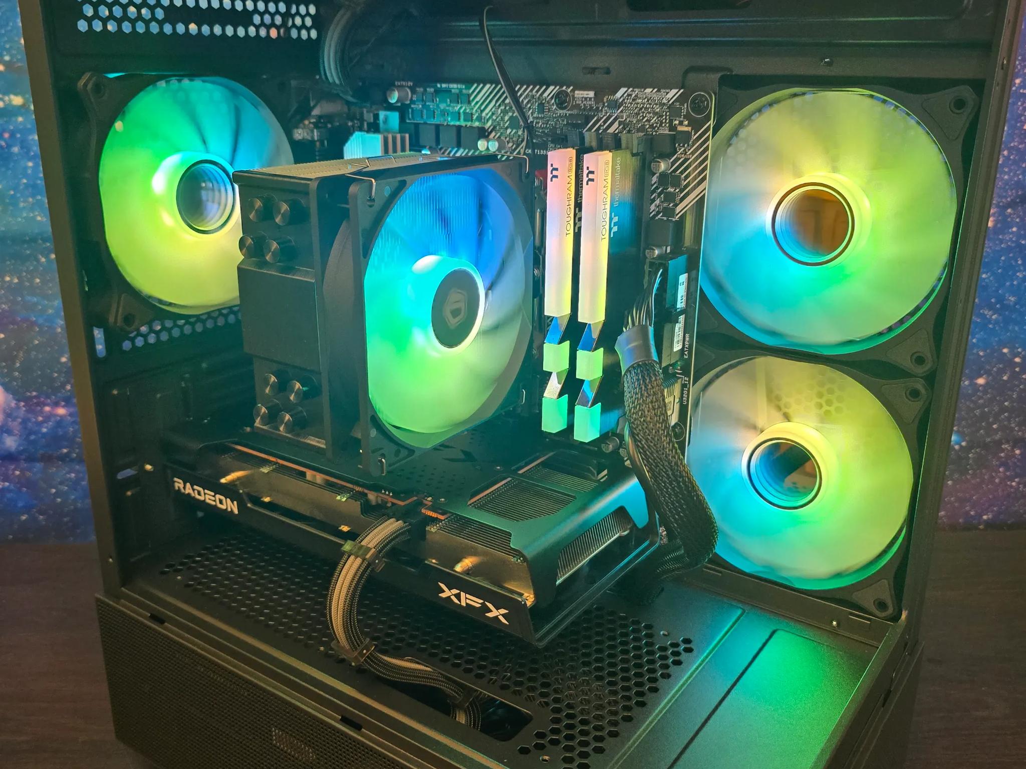 MID LEVEL 1080P PC | RX 6600 8GB | Ryzen 5 5500 | B550M | 16GB DDR4