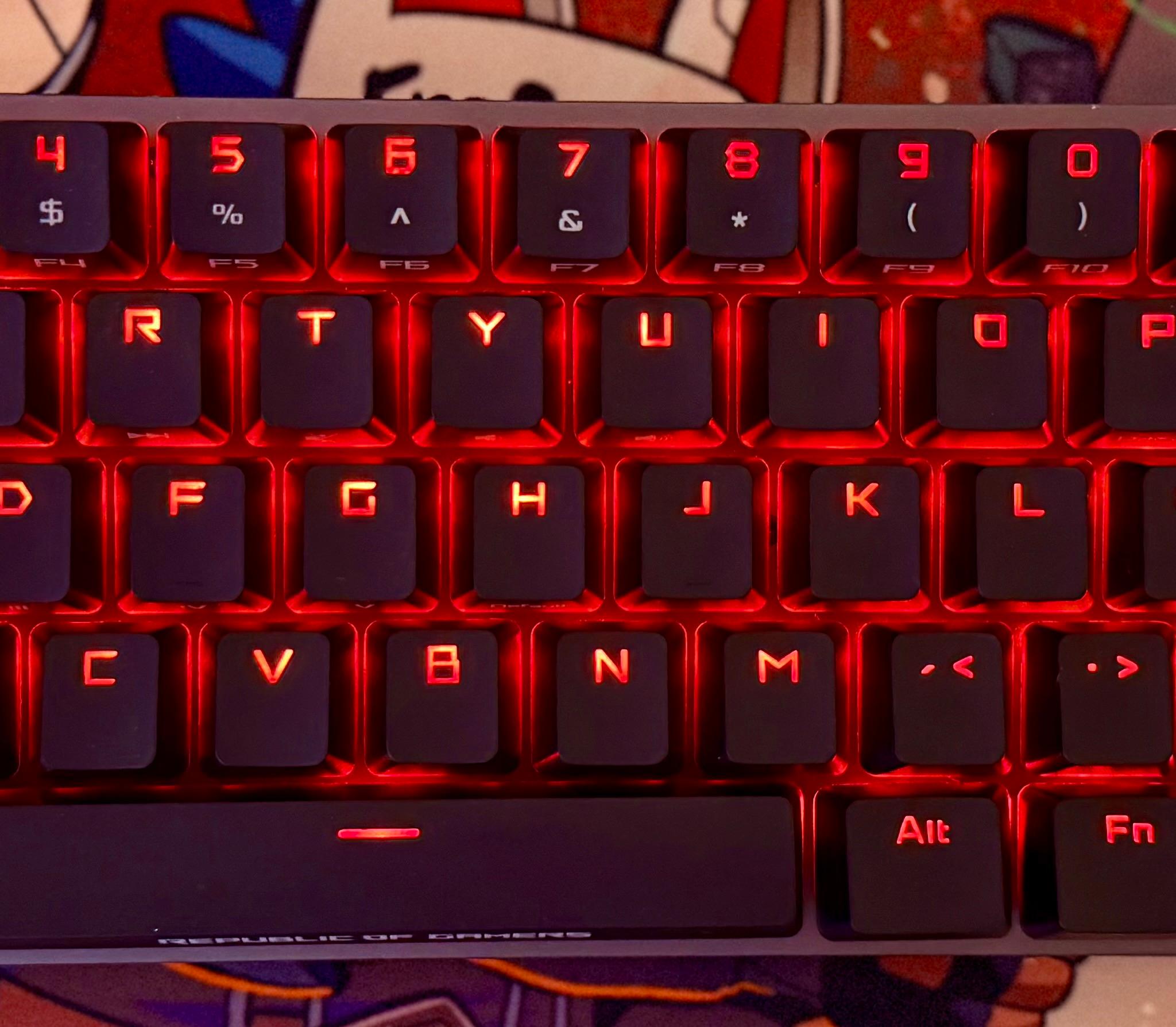 ASUS ROG Falchion NX 65% Wireless RGB Gaming Mechanical Keyboard | ROG NX Red Linear Switches
