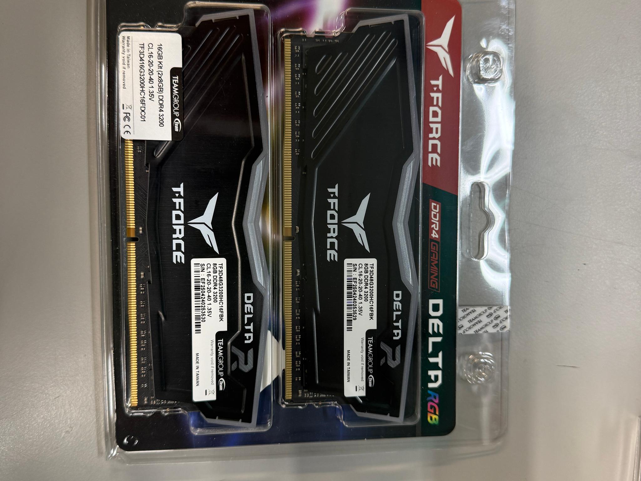 BRAND NEW Teamgroup T-Force Delta RGB 16GB DDR4 3200MHZ CL16 (2X8GB)