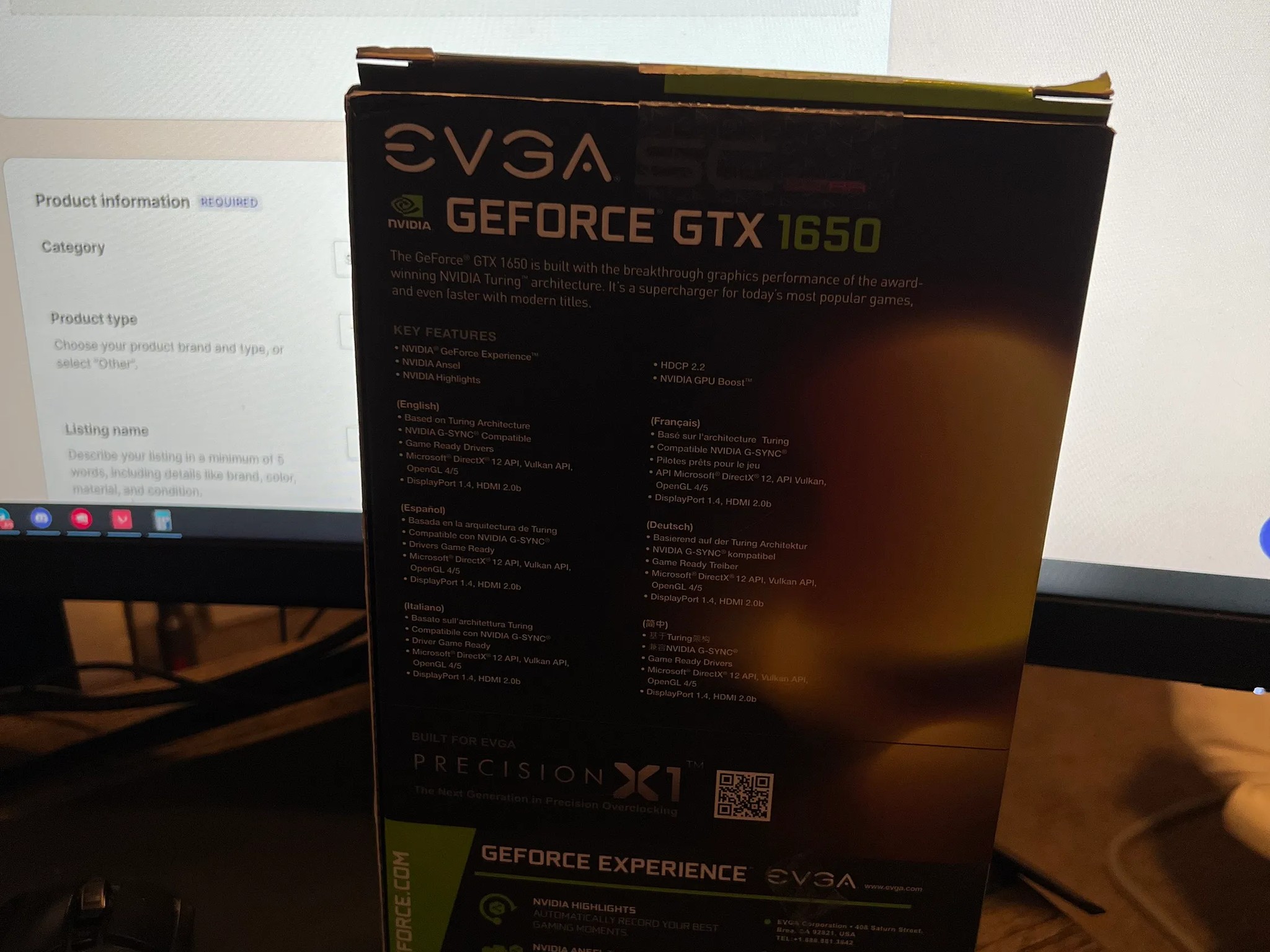 Open Box - EVGA GTX 1650 SC ULTRA
