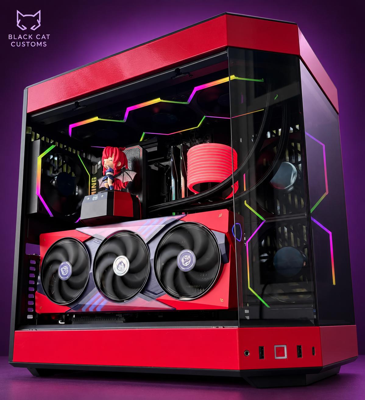Black Cat Customs Nocturne | Ryzen 7 9800X3D | RTX 5070 Ti MSI MLG | 32GB DDR5 | 2TB Gen5 NVME