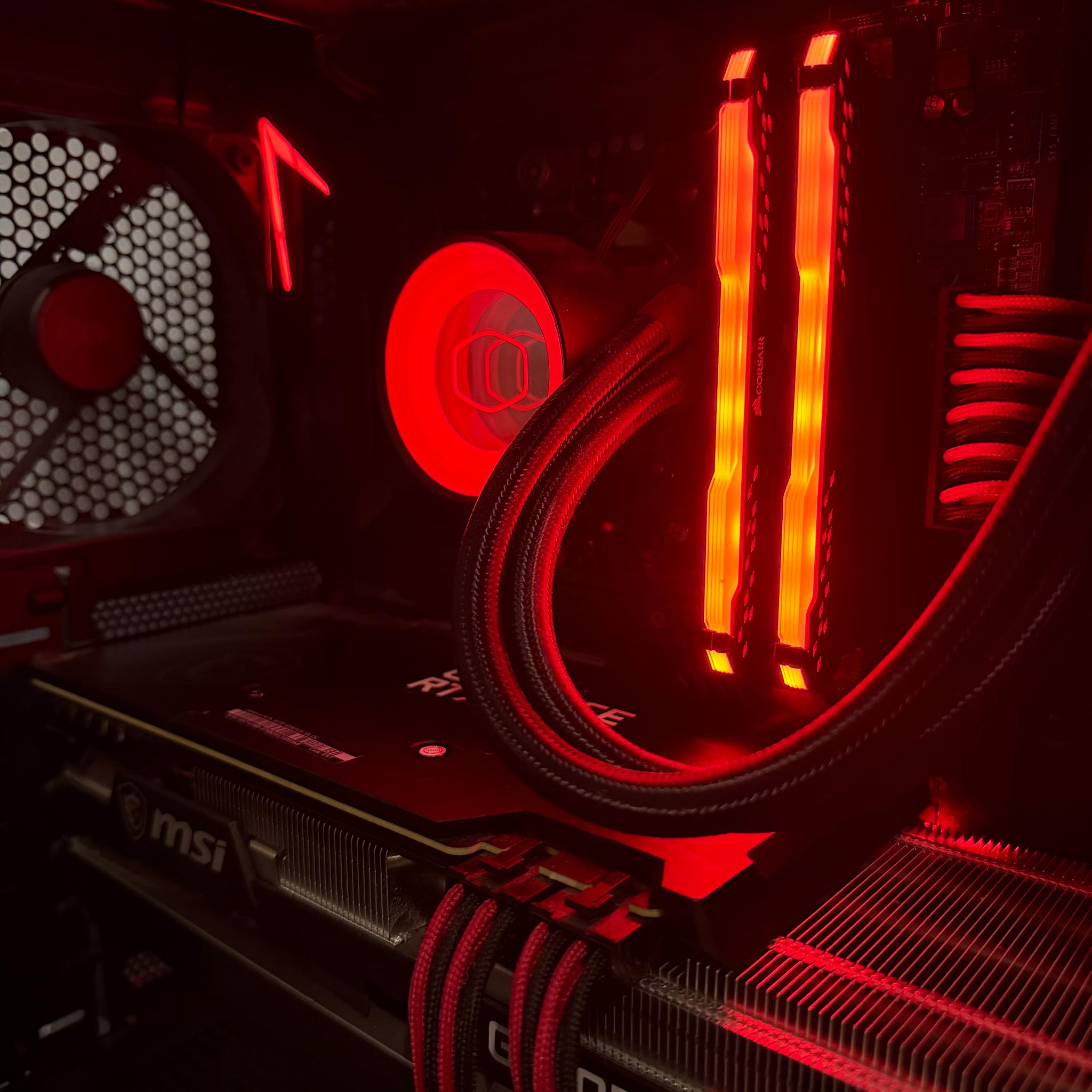 🔴"Infernal Onyx"⚫️| 1440p Gaming | Ryzen 5 5600X | RTX 3070 | 16G Ram | 1TB Storage | Free Shipping