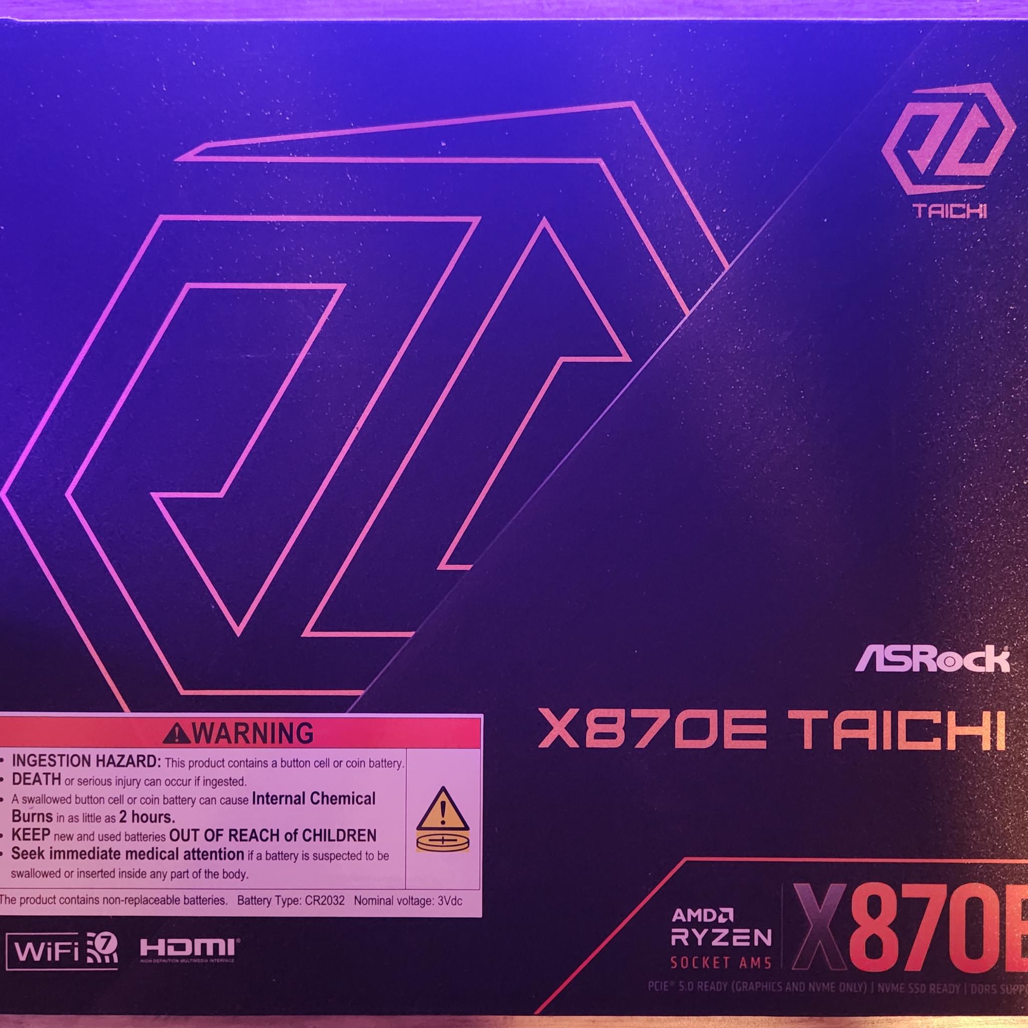 ASRock X870E Taichi AMD AM5 ATX Motherboard