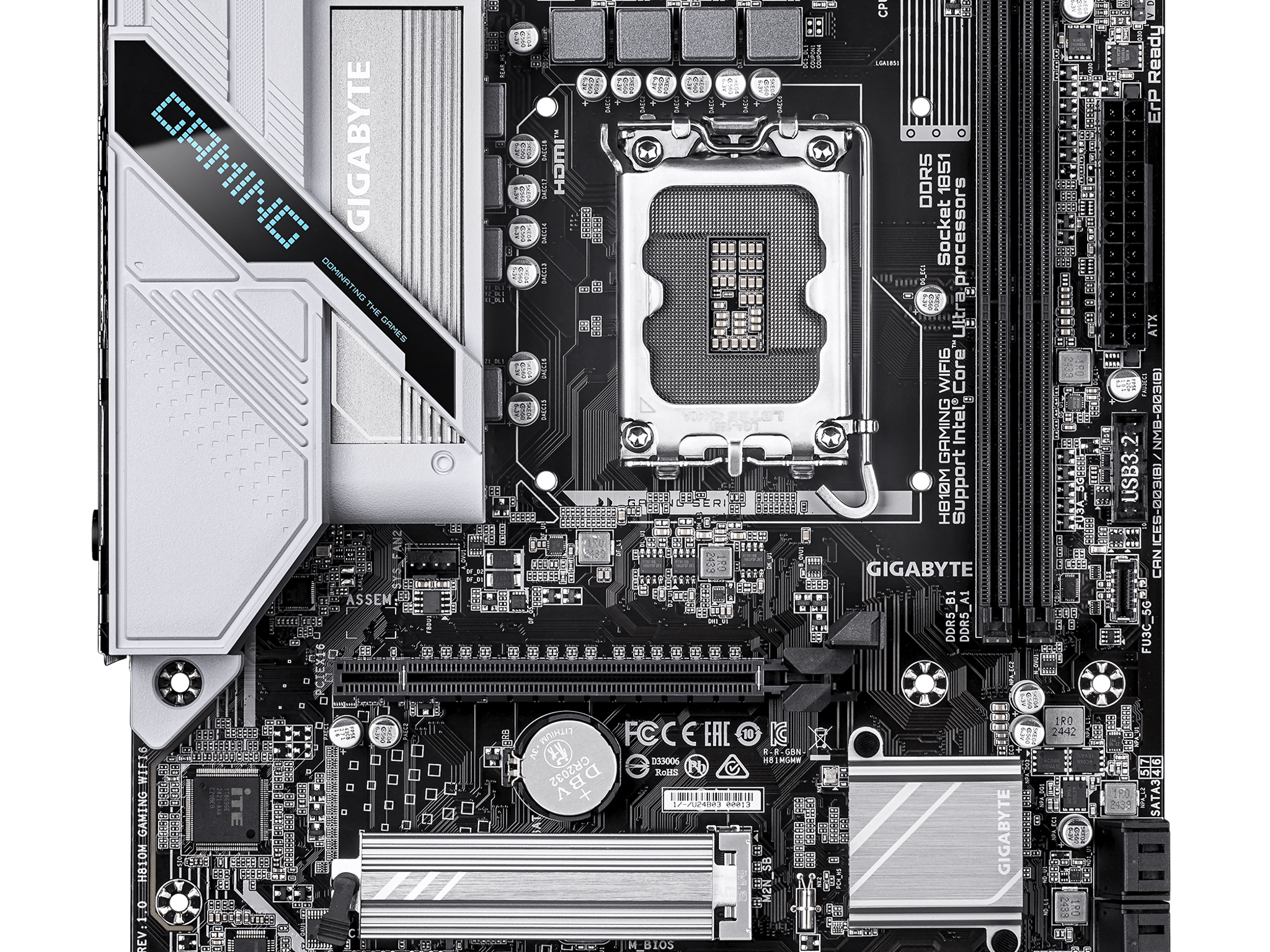Gigabyte H810M Gaming Wi-Fi 6 LGA 1851 Motherboard