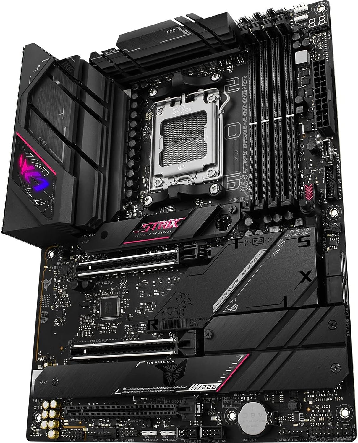 ASUS ROG STRIX B650E-E GAMING WIFI AMD AM5 B650 ATX M.2 Desktop Motherboard A