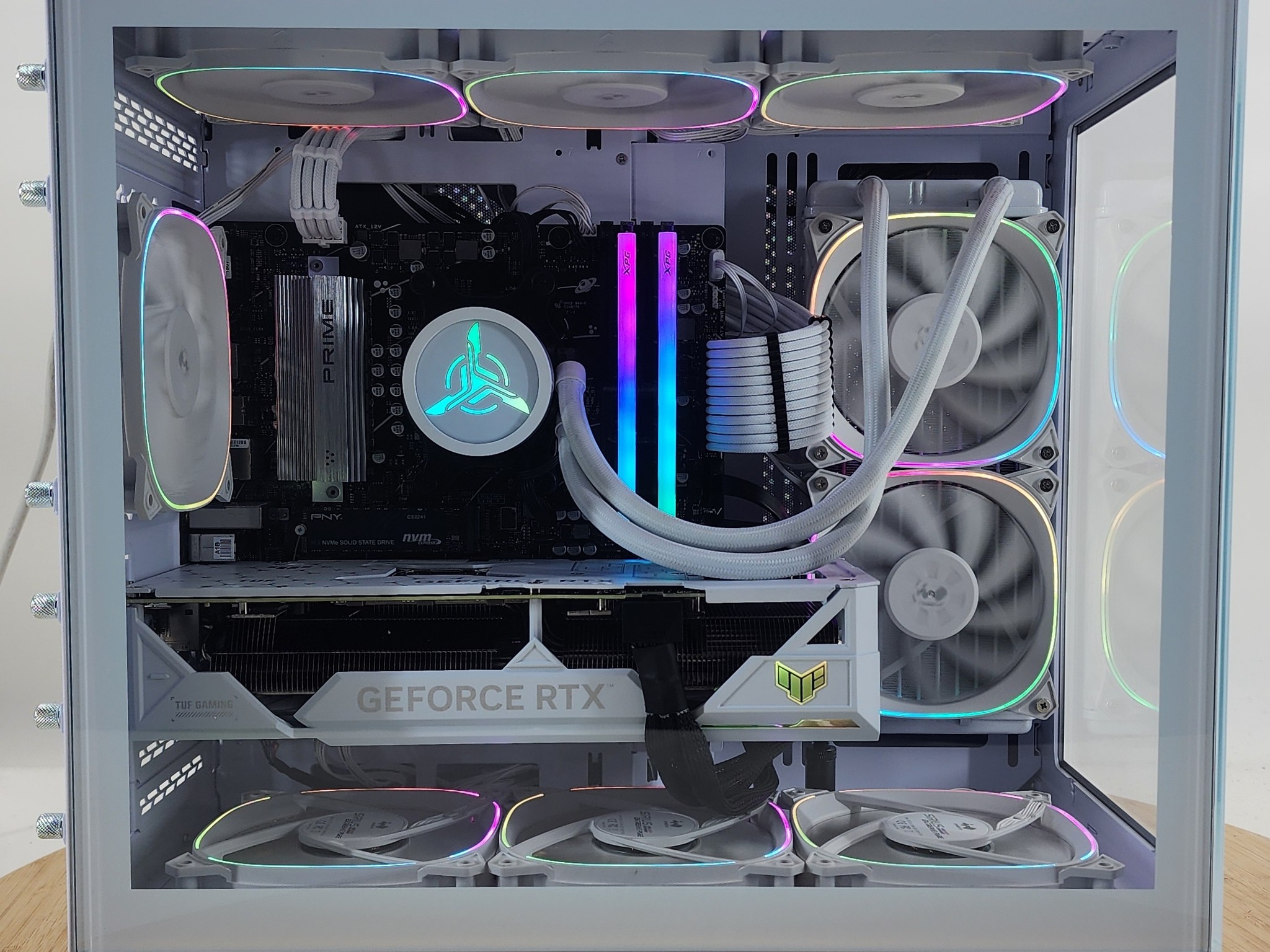 Gaming PC Ryzen 7 7700 32GB RAM 2TB SSD RTX 4070 Ti SUPER 16GB Win11 Computer