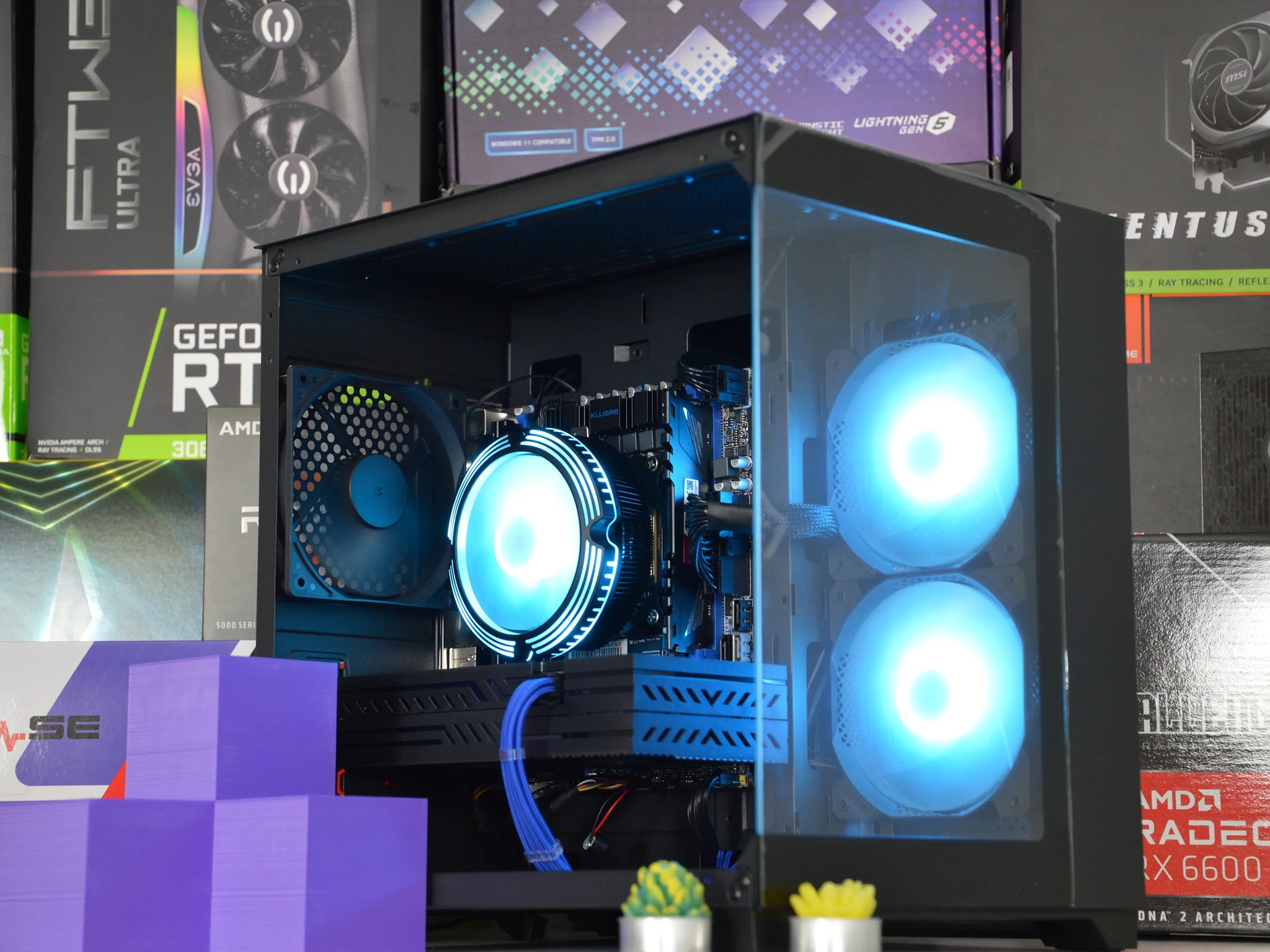 🔵⚫️| RX 580 8GB | INTEL XEON E5 2670 V3 | 16GB DDR4 RAM | 1TB NVME SSD | Midnight Ocean |