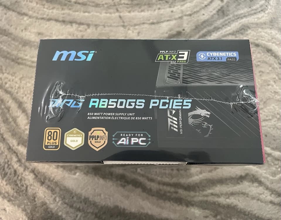 MSI Vanguard Launch Edition 5070Ti AND MSI 850 Watt PSU!!!