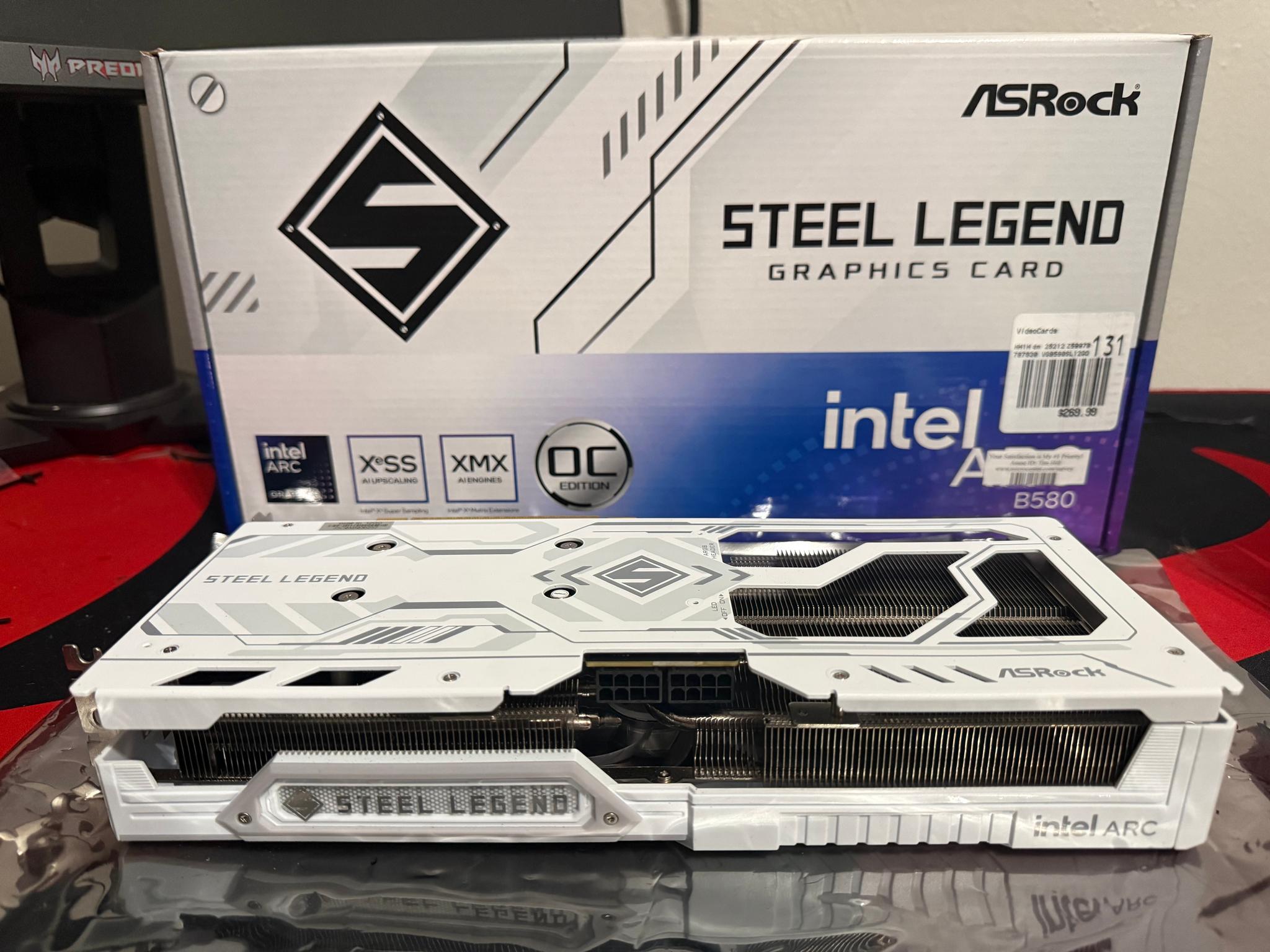 Intel Arc B580 ASRock Steel Legend 12GB VRAM
