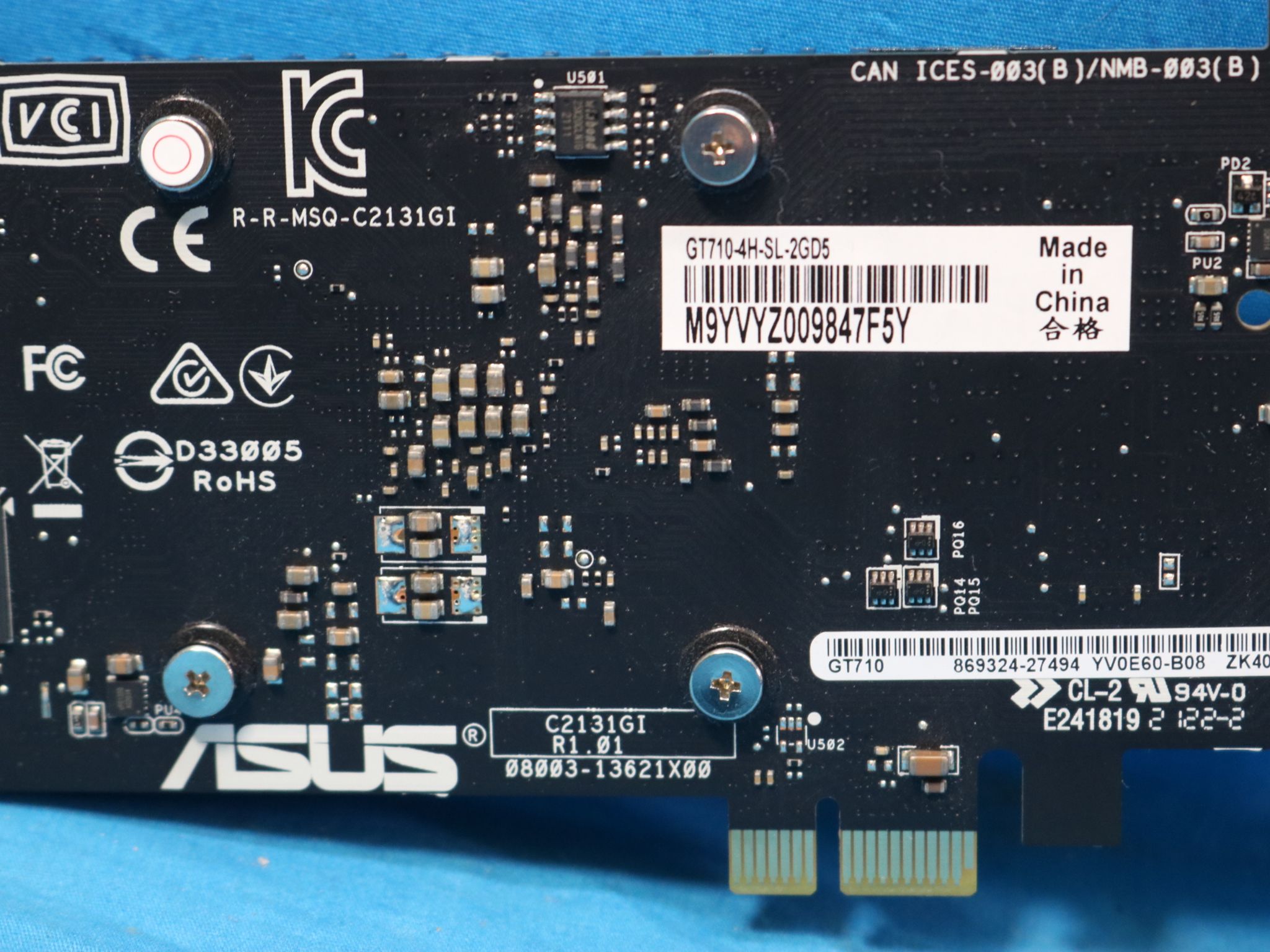 ASUS GeForce GT 710 2GB GDDR5 4x HDMI Fanless PCIe 3.0 x1 Desktop GPU - 4219873007