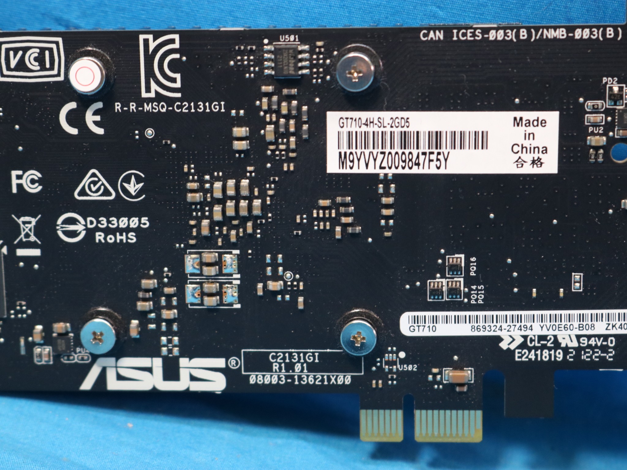 ASUS GeForce GT 710 2GB GDDR5 4x HDMI Fanless PCIe 3.0 x1 Desktop GPU - 4219873007