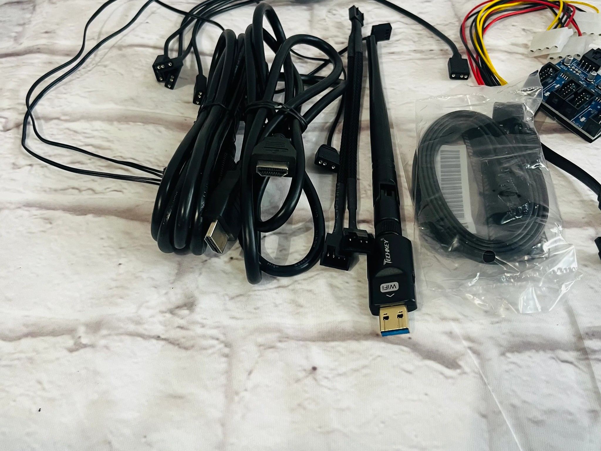 (SEE PICS) Random PC Cables and Accessories/1 WIFI Adaptor