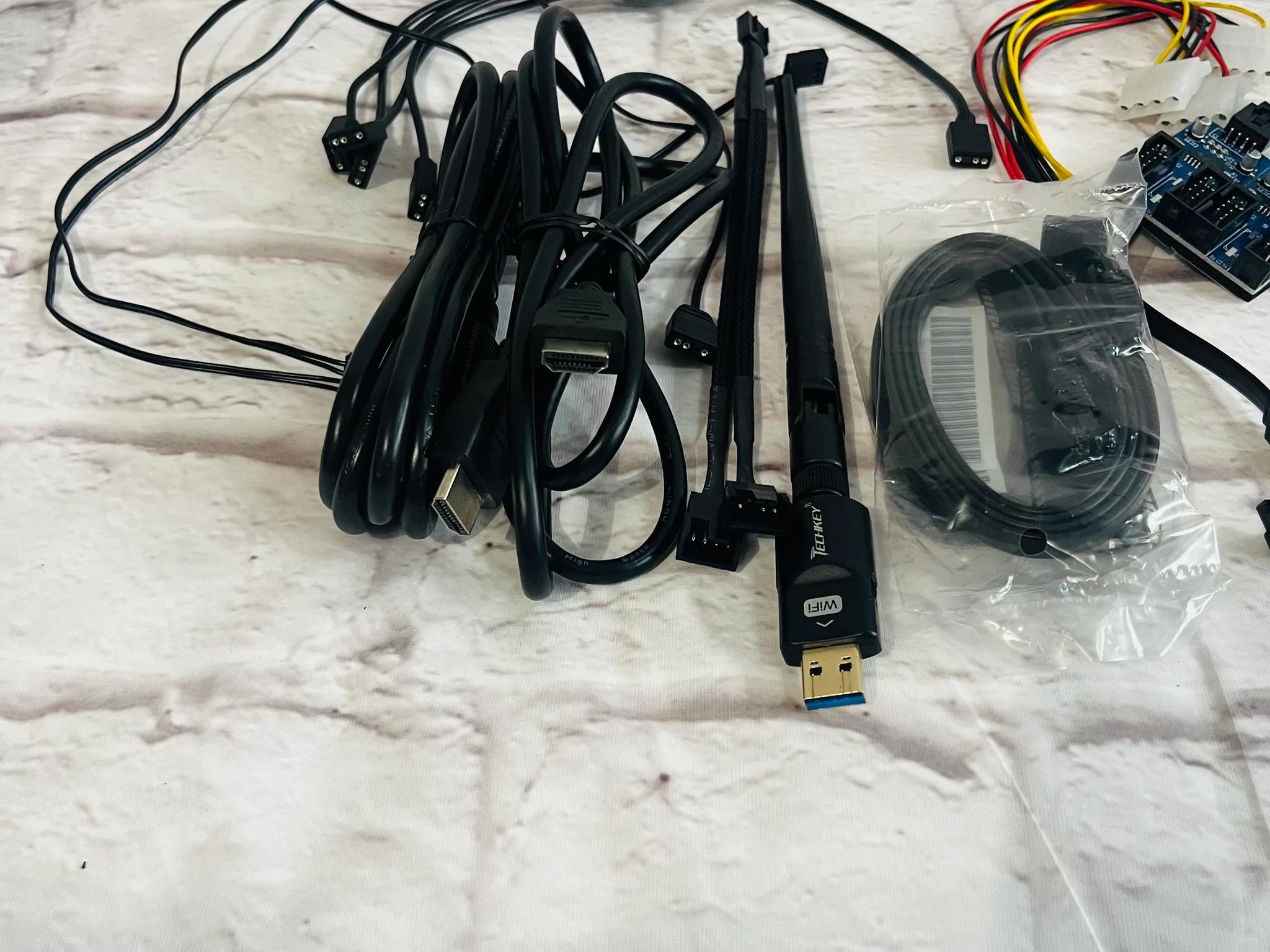 (SEE PICS) Random PC Cables and Accessories/1 WIFI Adaptor