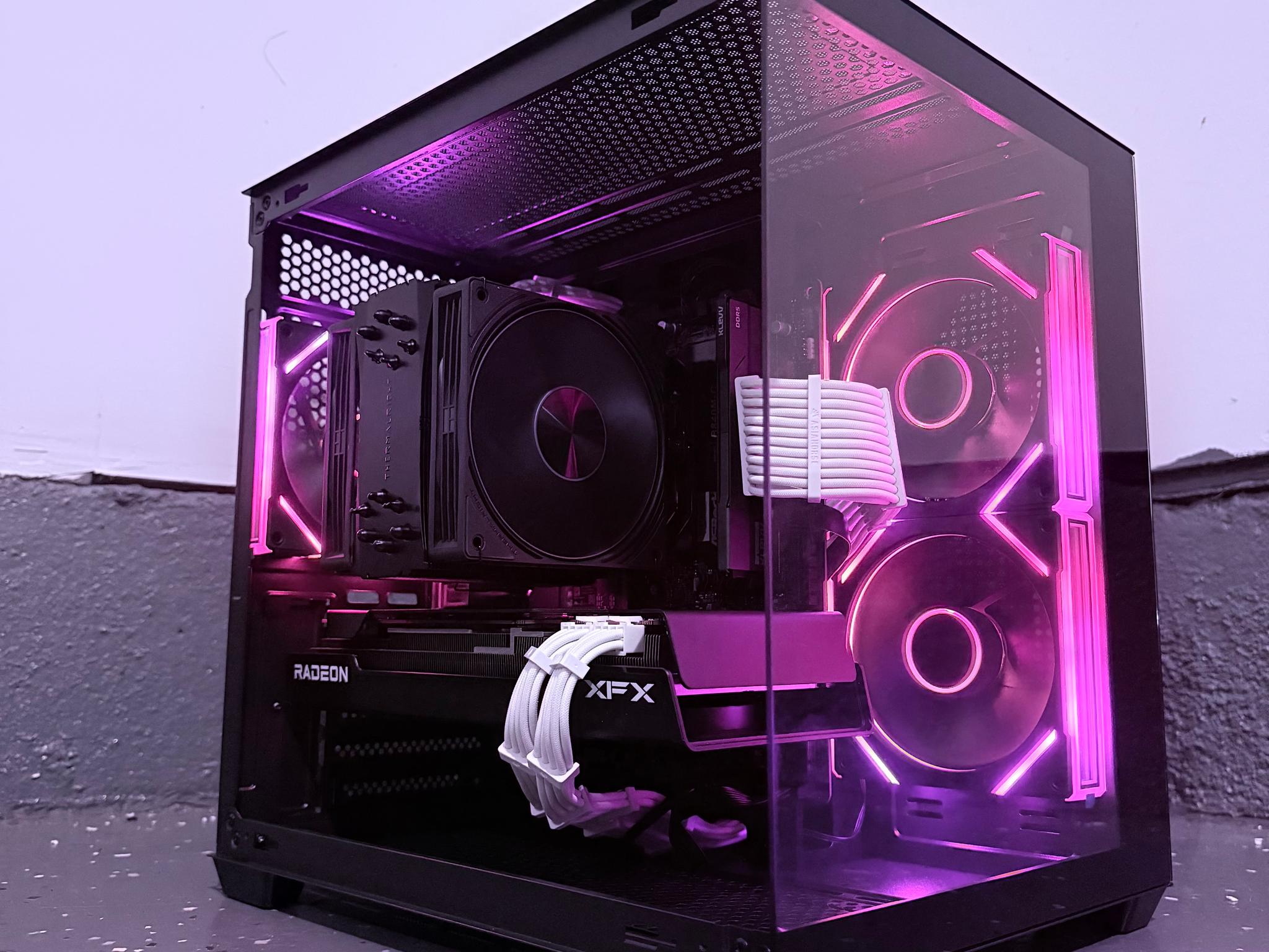 ⚫️"Obsidian Frost"🌈| 1440p Gaming | RX 7700 16GB | Ryzen 7 8700F | 16GB DDR5 | 1TB SSD | Free Ship