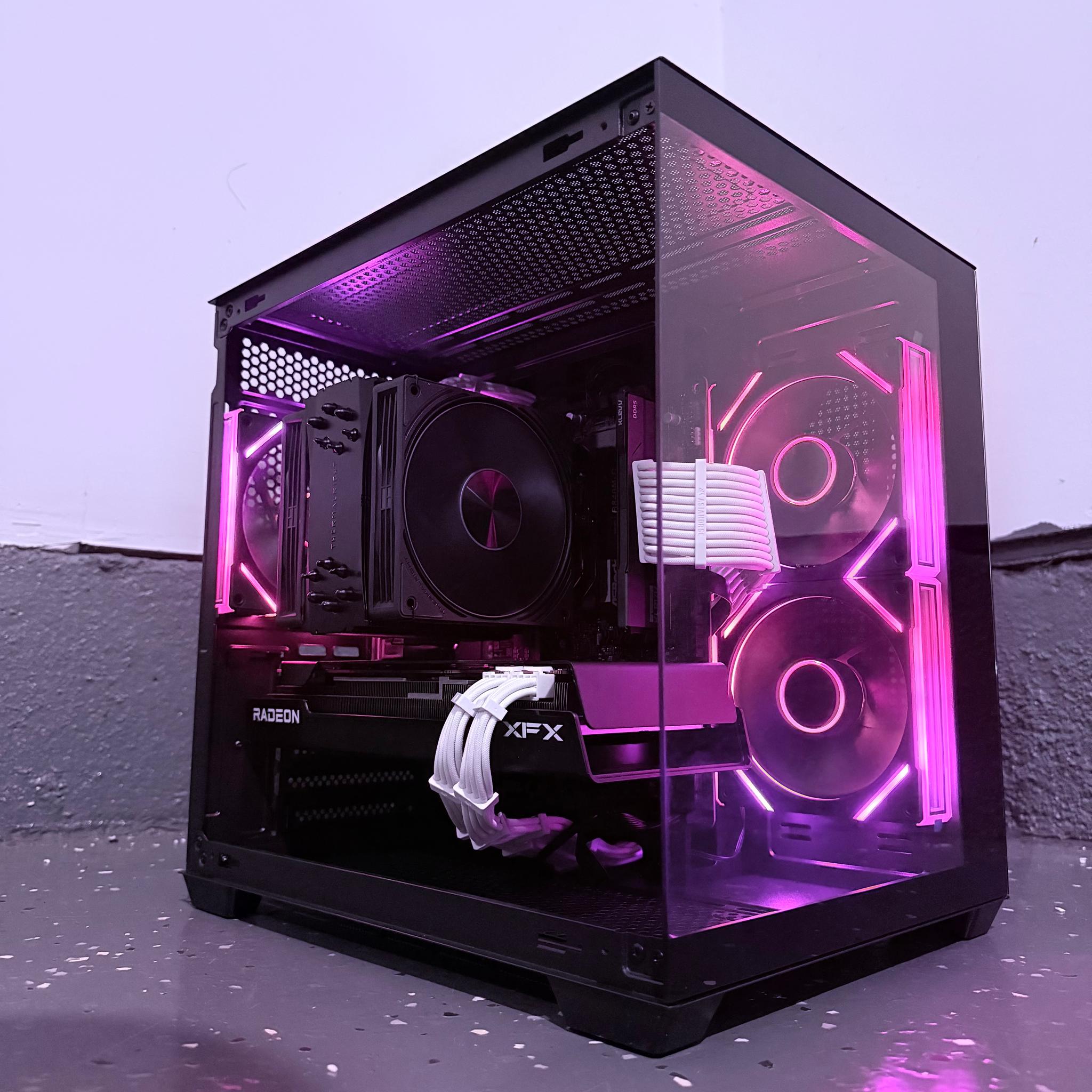 ⚫️"Obsidian Frost"🌈| 1440p Gaming | RX 7700 16GB | Ryzen 7 8700F | 16GB DDR5 | 1TB SSD | Free Ship
