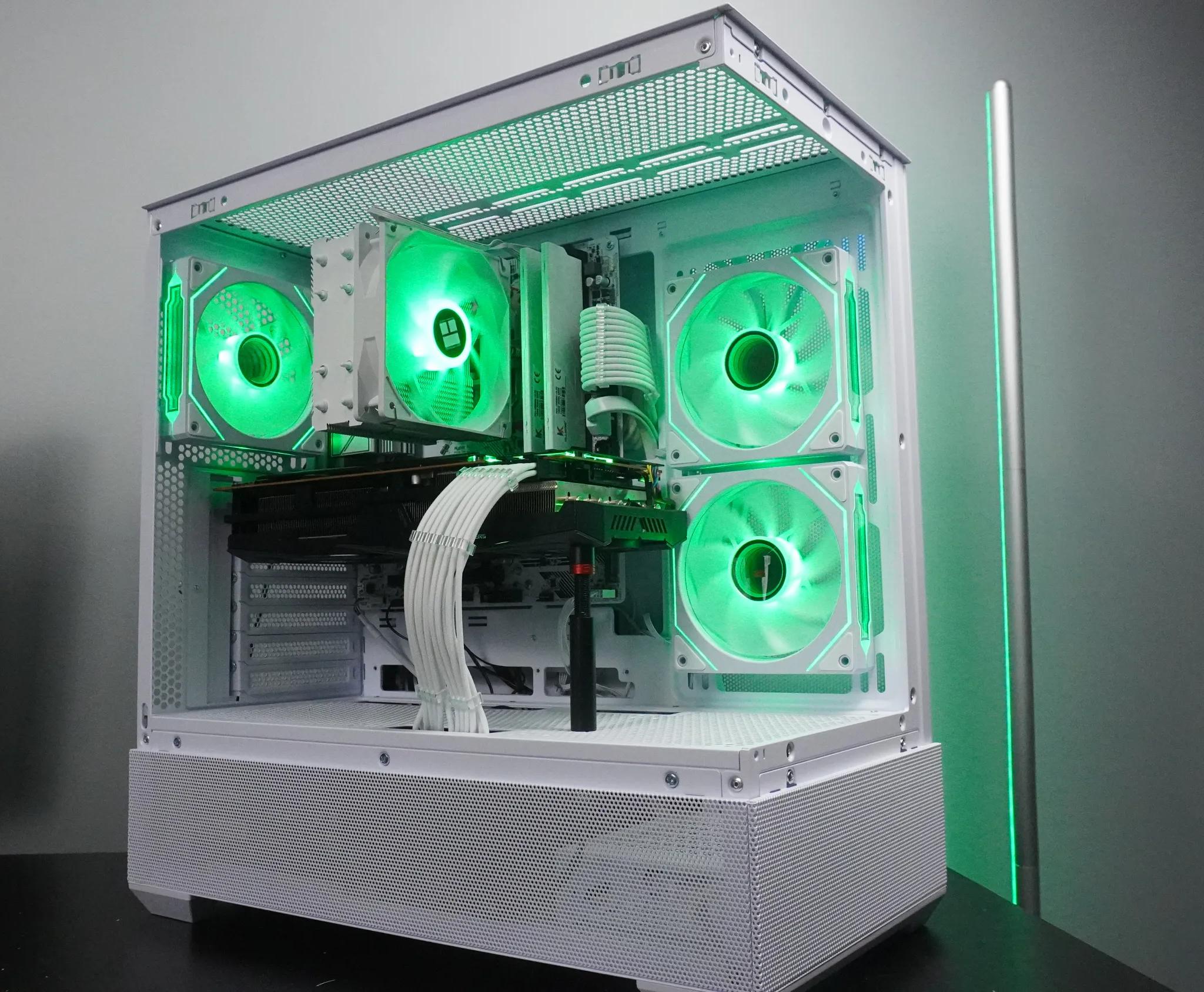 🤍AESTHETIC🤍 1440p/1080p PRICE to PERFORMANCE 💪🧡RX 5700XT 🧡Ryzen 5 5600 | 1TB NVME | 32GB | WIFI