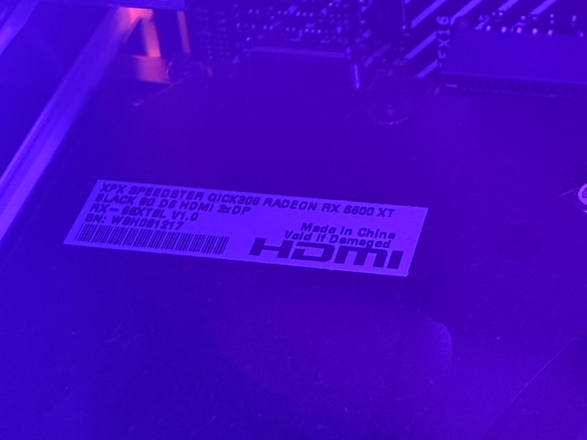 XFX Speedster QICK 308 Black Radeon RX 6600 XT