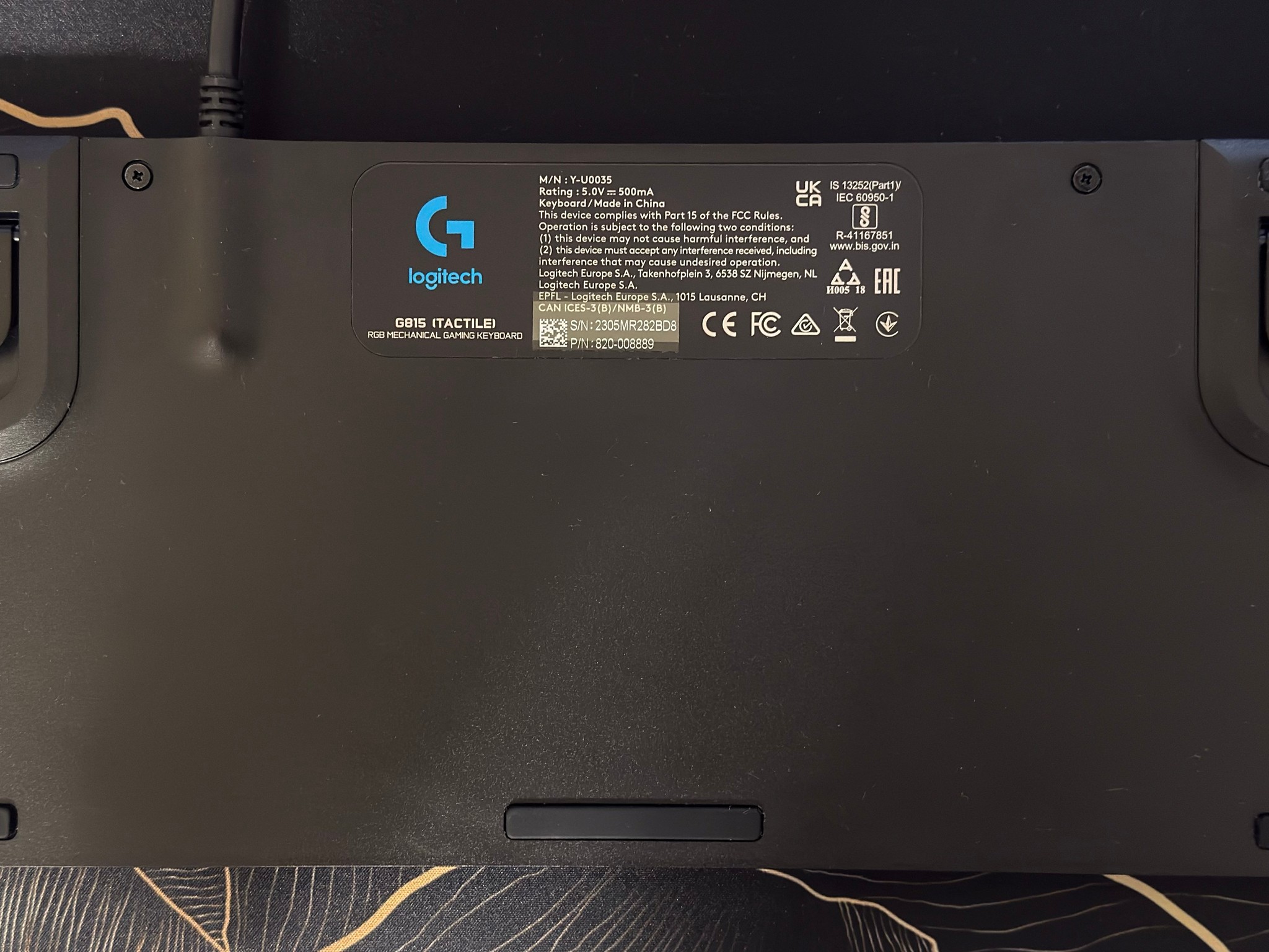 Logitech G815 Low-Profile Mechanical Gaming Keyboard (GL Tactile)