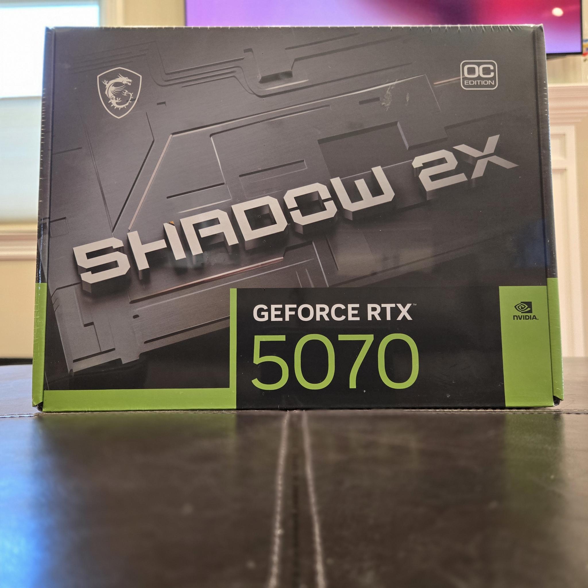 MSI Shadow 2X OC RTX 5070 12GB - BNIB