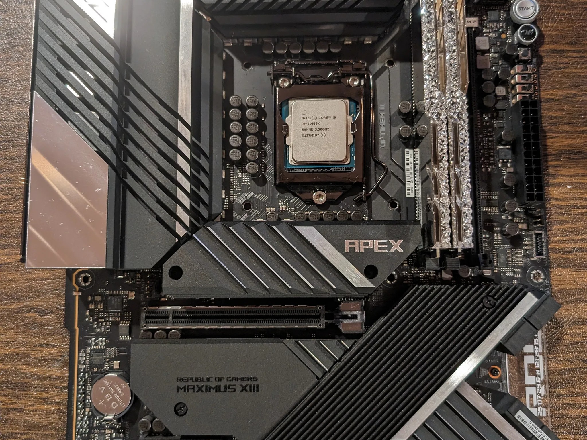 Motherboard/CPU/Memory Combo: ASUS MAXIMUS XIII APEX w/Intel 11900k CPU/G.Skill 4800mhz DDR416gb