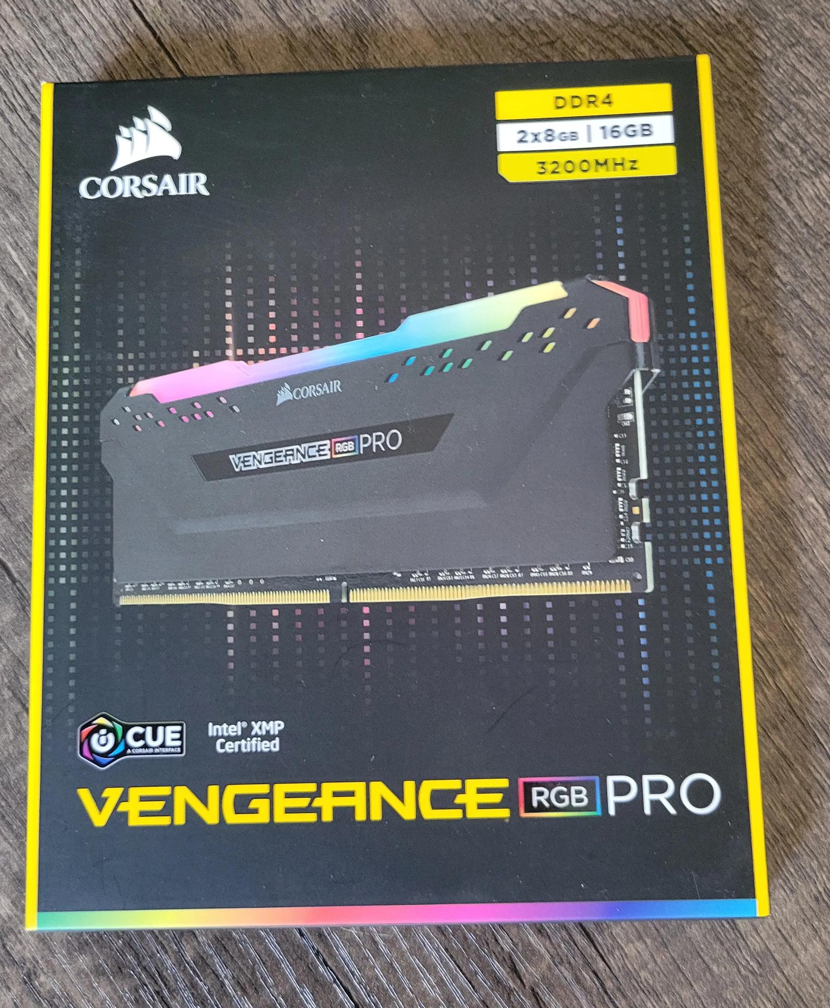 Another Corsair vengeance RGB Pro 16GB (2 x 8GB) DDR4 3200 (PC4 25600) CAS latency 16, PC425600