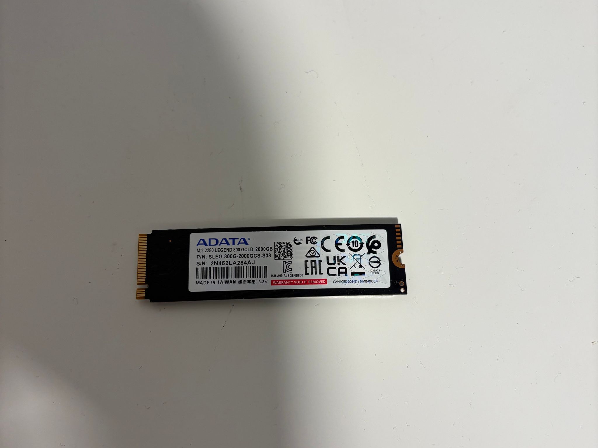 ADATA LEGEND 800 Gold 2TB PCIe 4.0x4 M.2 SSD