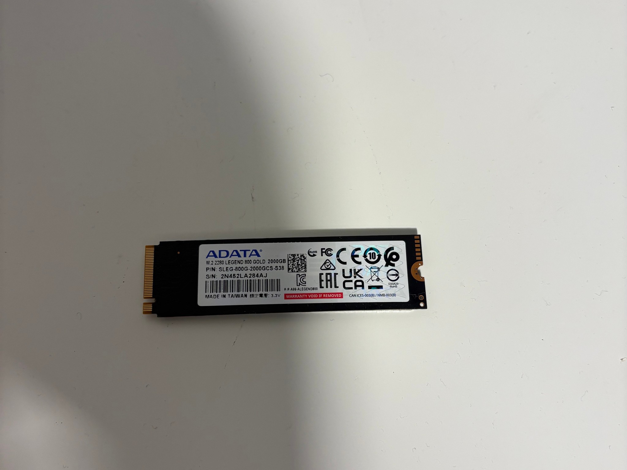 ADATA LEGEND 800 Gold 2TB PCIe 4.0x4 M.2 SSD