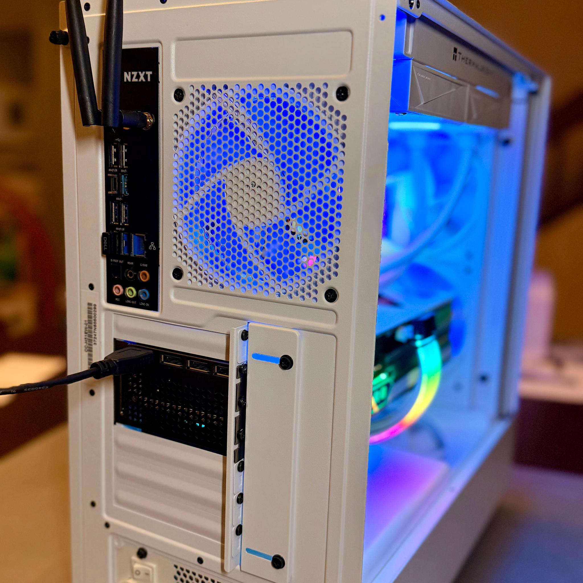Premium Gaming PC - RTX 4080, Intel 14600K, 2TB nvme, 32GB DDR5, Z790, 850W, Strimers, NZXT N7 White