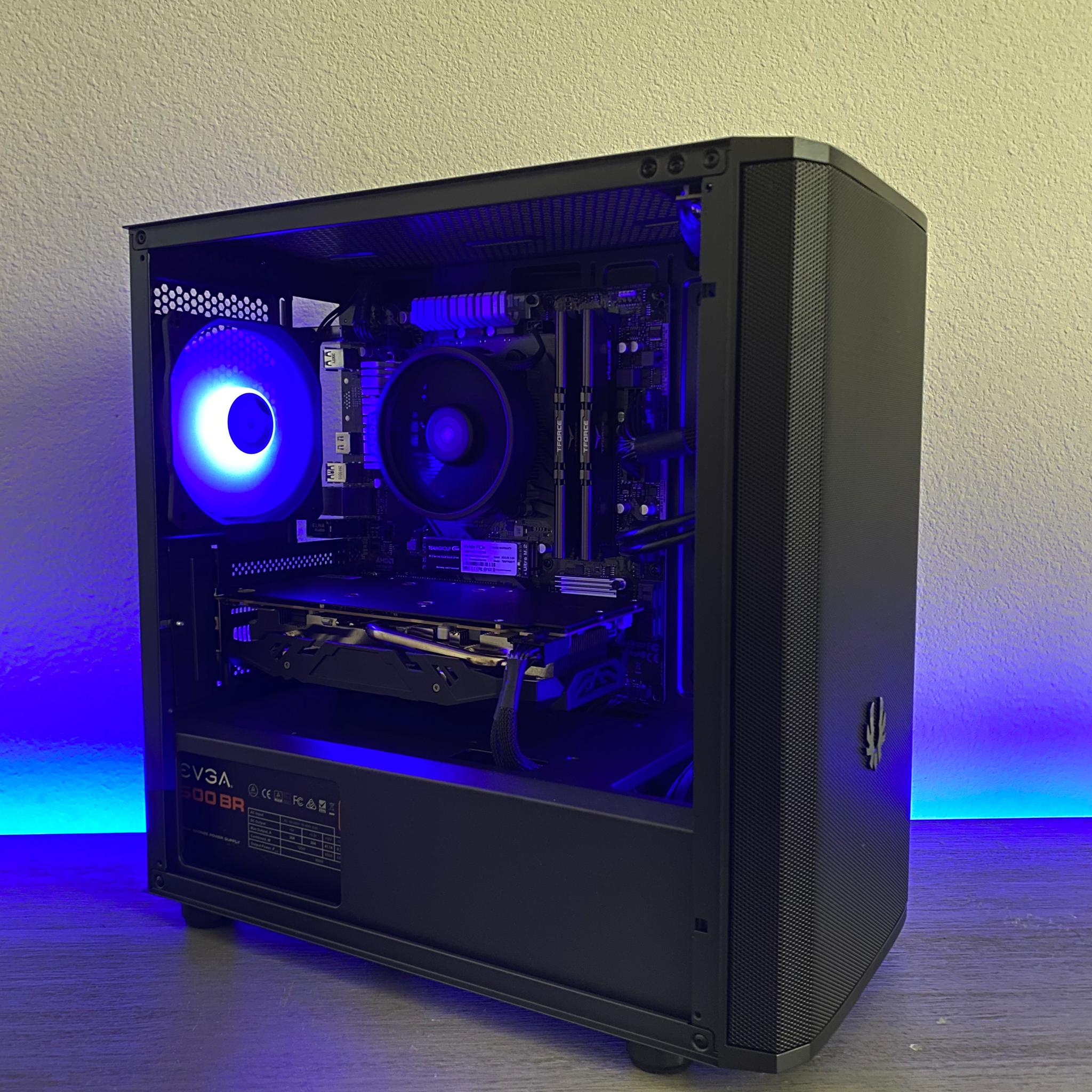 Team Red Gaming PC 1440P - AMD RX 580 8GB - AMD Ryzen 5 2600 - ARGB - 1TB NVMe