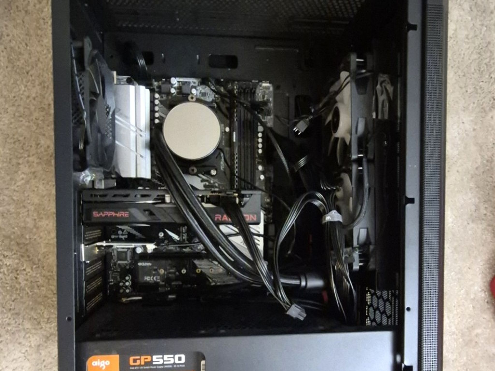 Used ASRock AMD X570 PRO4 Mobo, 3950X CPU, AMD Radeon RX6600 GPU, AIO Cooler, 32GB RAM, 1TB M.2 NVMe