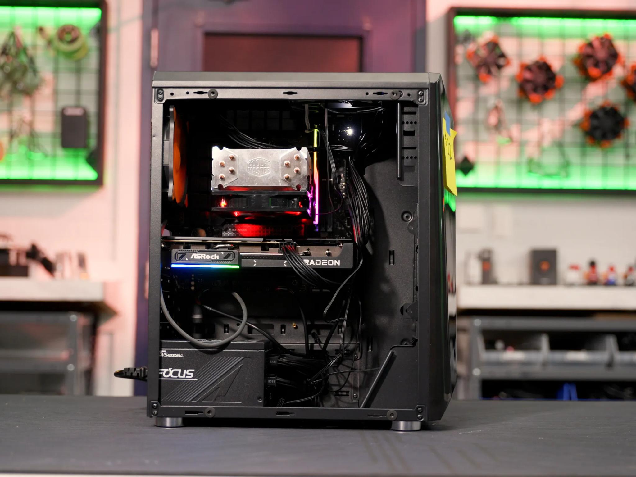 Macho Nacho Productions | LTT PC Challenge Build – Ryzen 9 7900 + RX 9060 XT