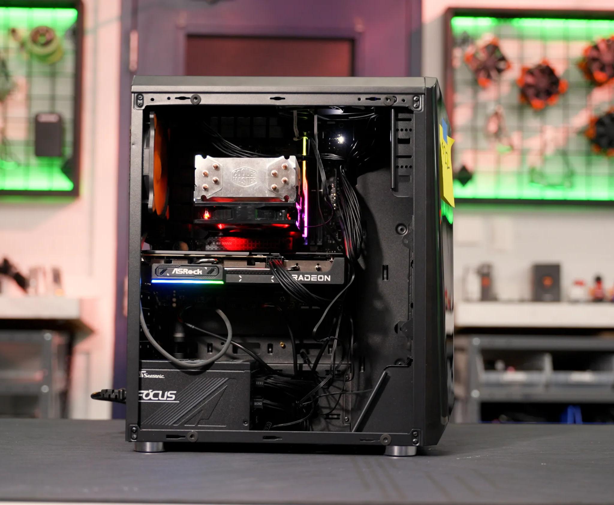 Macho Nacho Productions | LTT PC Challenge Build – Ryzen 9 7900 + RX 9060 XT