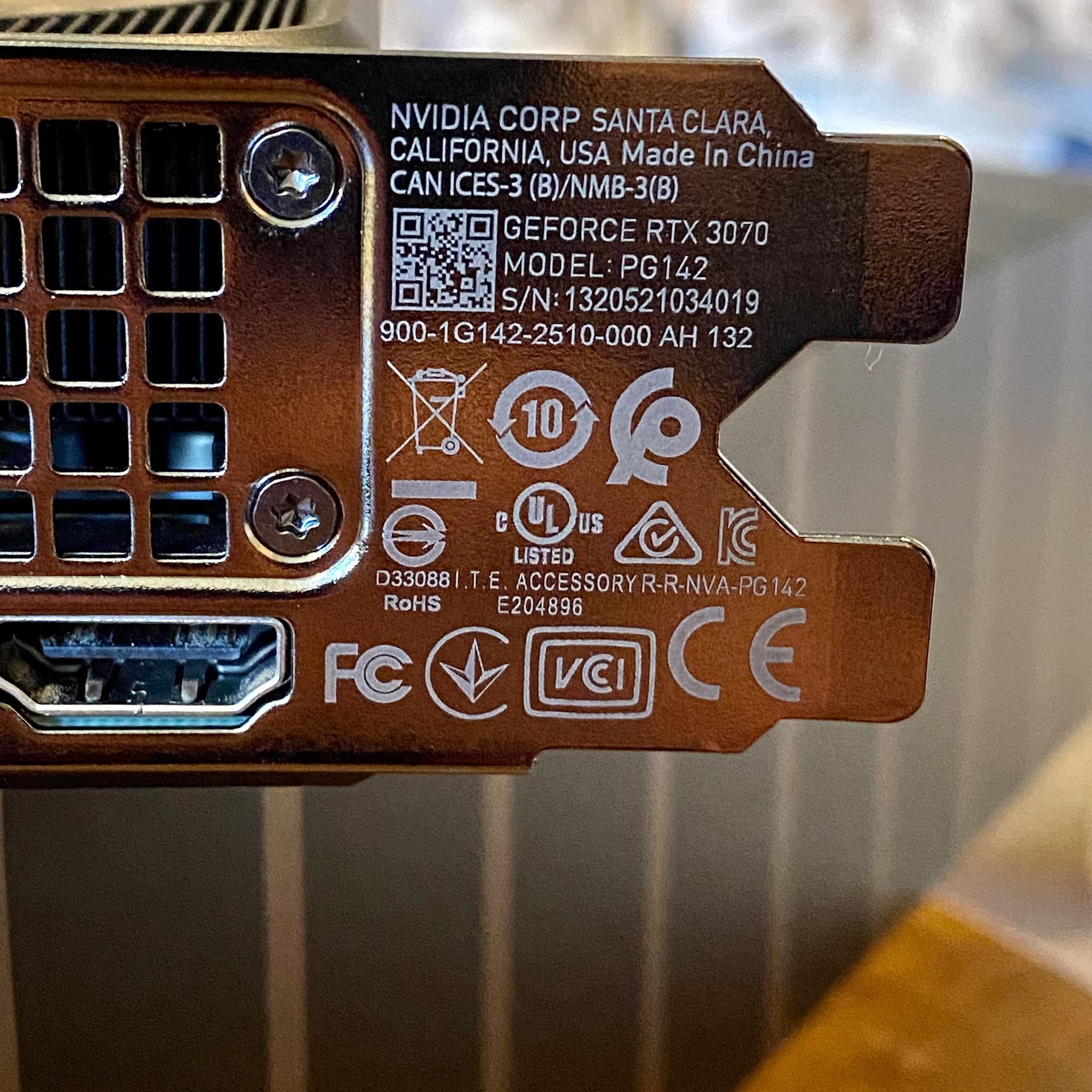 Nvidia RTX 3070 Founders Edition