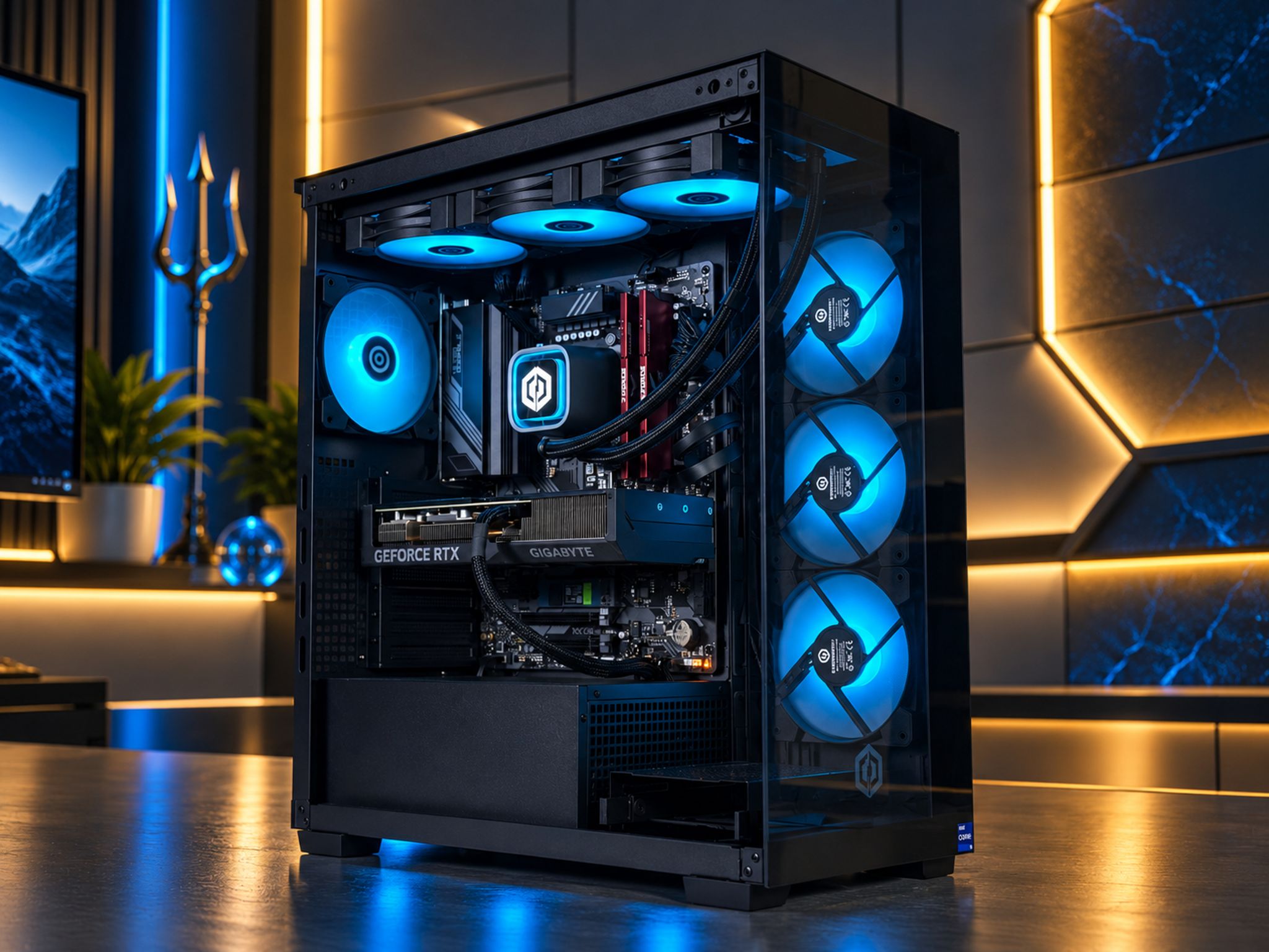 🔱 🌊POSEIDON Gaming PC | RTX 4070 Super | i9-14900KF | 32GB DDR5 | 1TB NVME | WiFi+BT | FREE SHIP