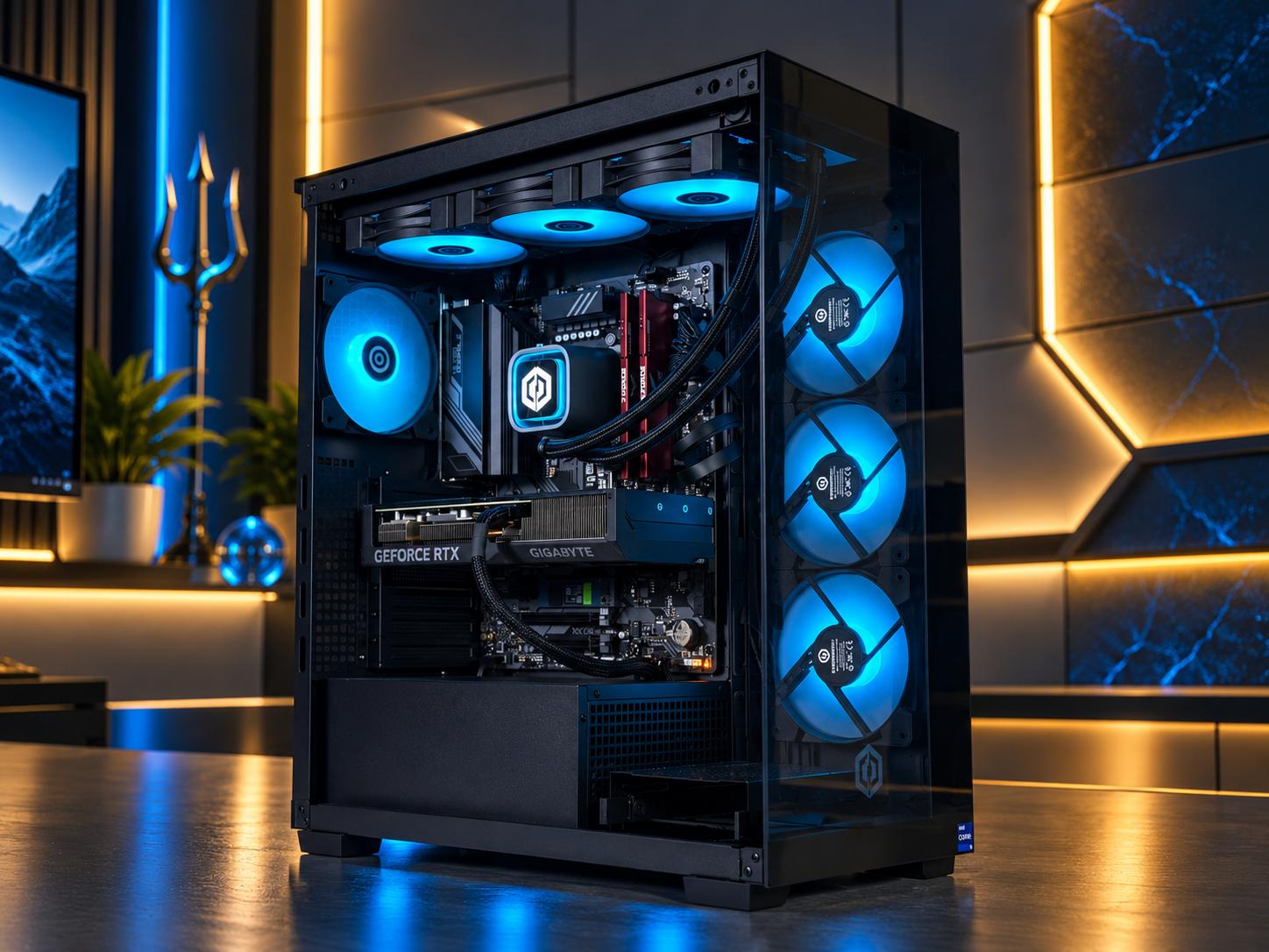 🔱 🌊POSEIDON Gaming PC | RTX 4070 Super | i9-14900KF | 32GB DDR5 | 1TB NVME | WiFi+BT | FREE SHIP