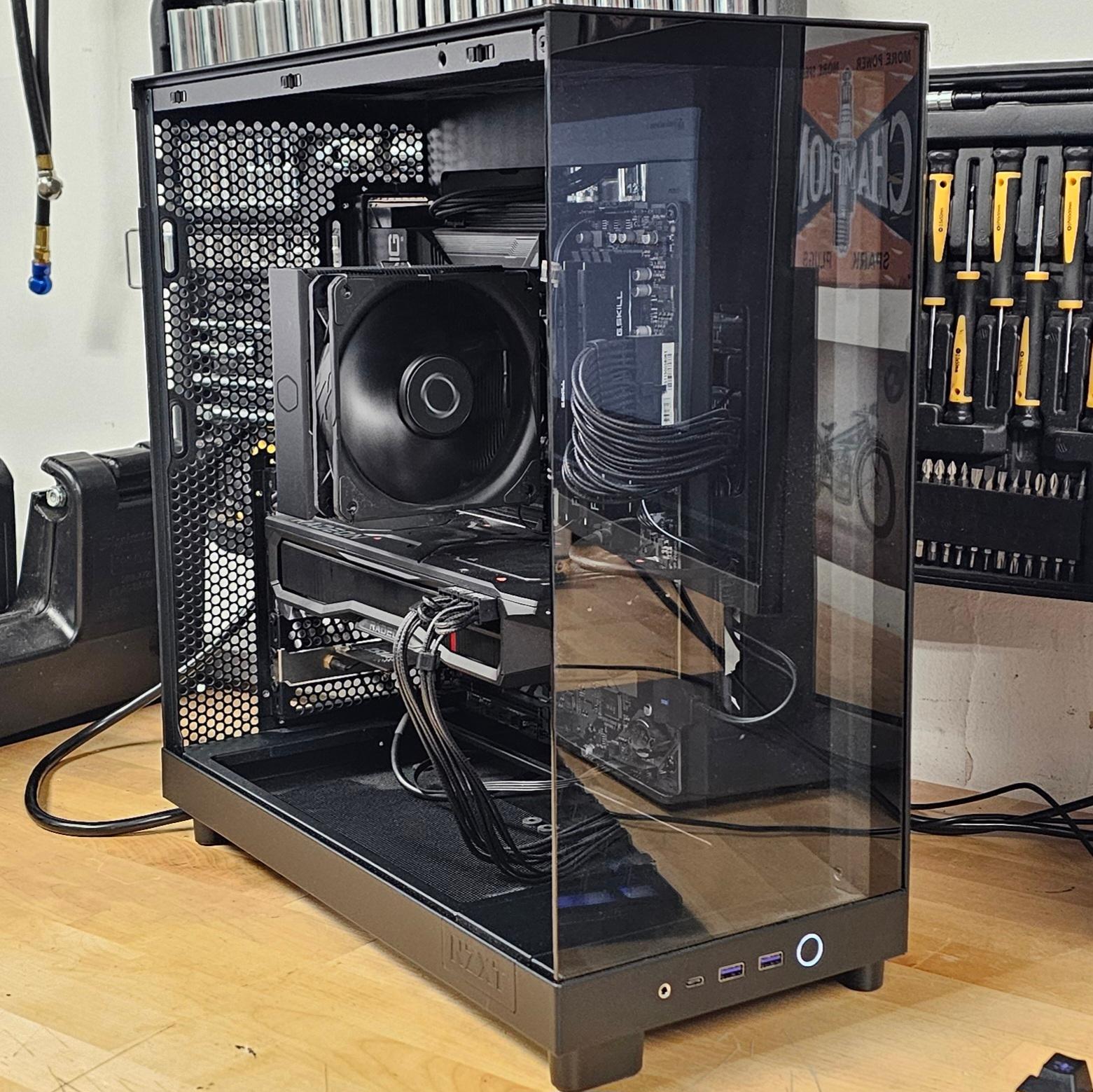 NZXT PC Case with Tempered Glass Side Panel and Front Mesh