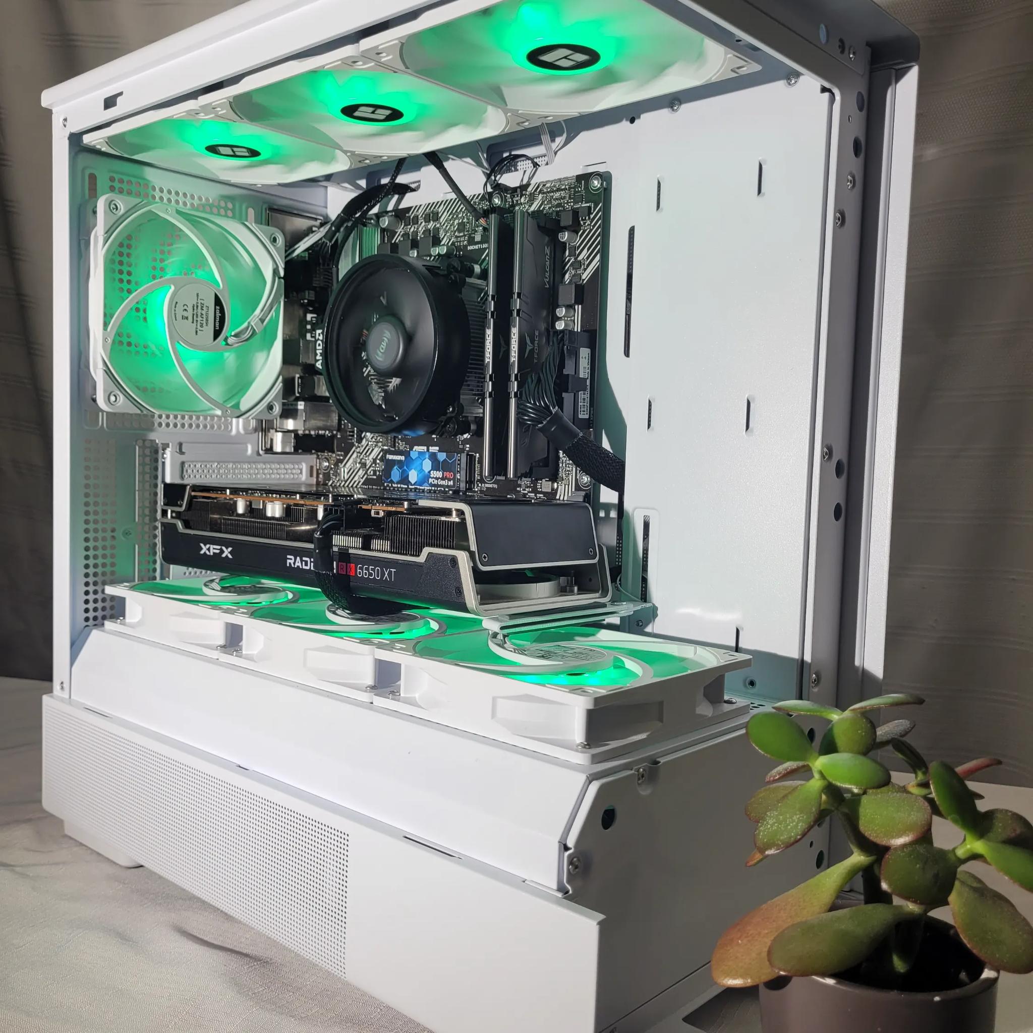 ⚪🕊️Best Value Gaming PC | RGB Gaming PC | Ryzen 5 5600x | RX 6650 XT | White Hawk |
