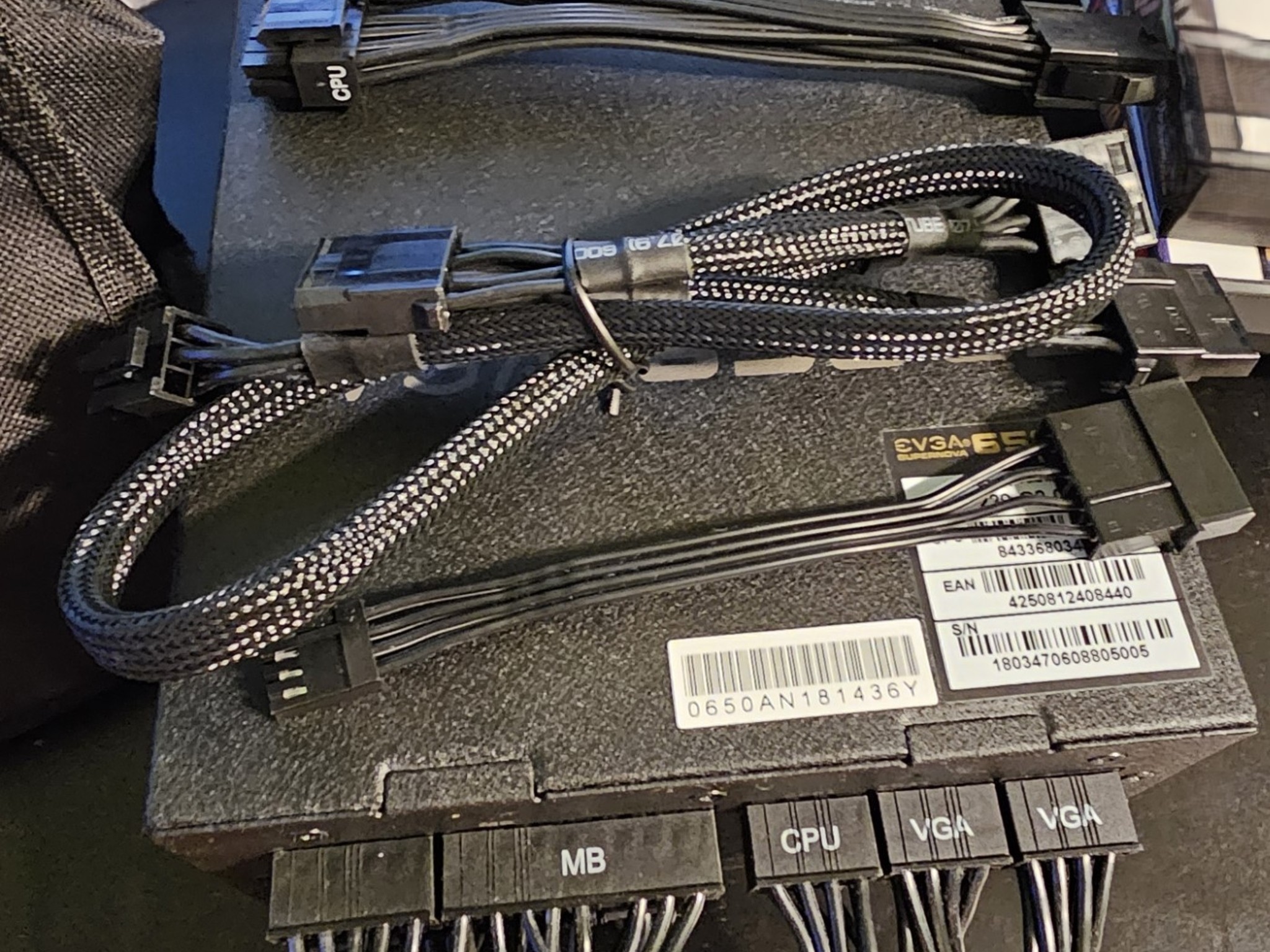 EVGA Supernova 650 G2 650W 80 Plus Gold PSU Fully Modular