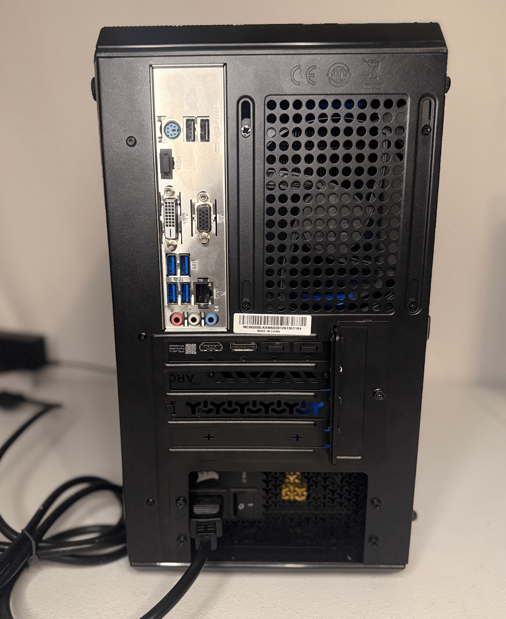 Custom Gaming PC: Ryzen 5 3600XT, Intel ARC A750 8GB GPU, 16GB RAM, 500GB SSD NVME