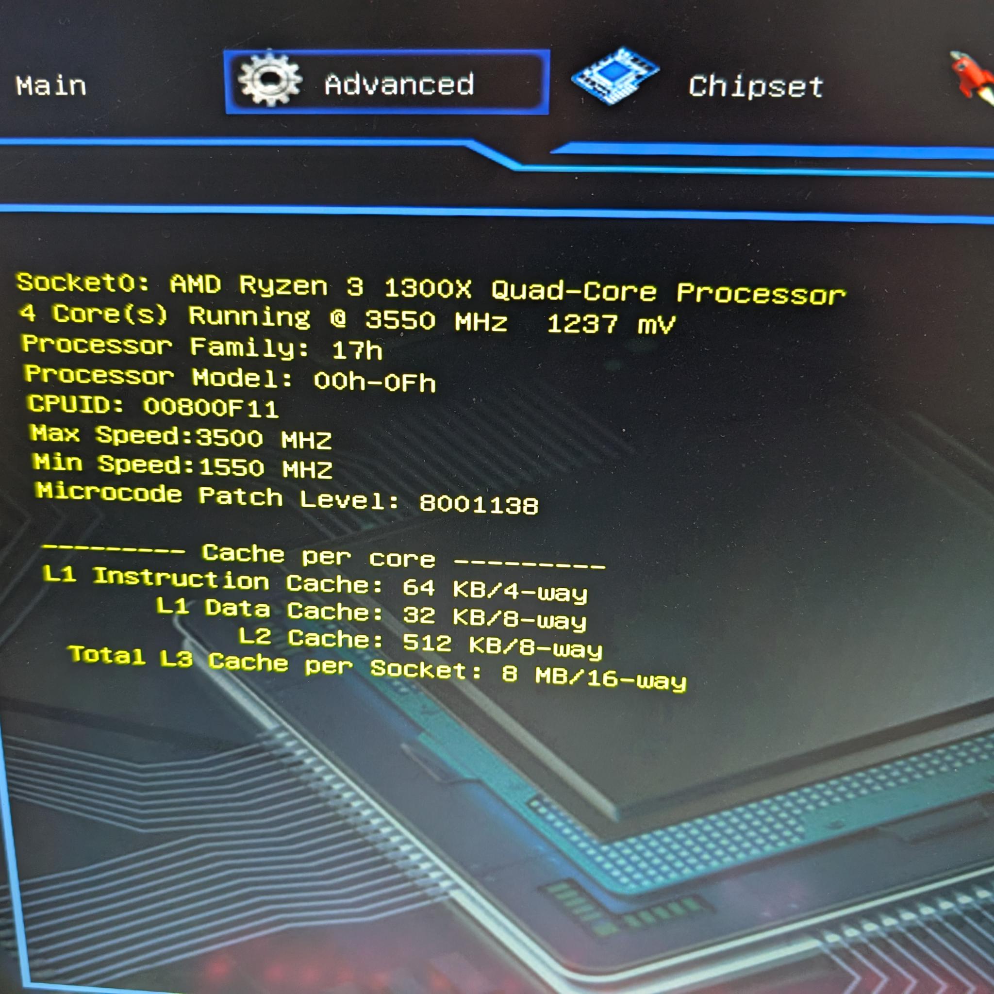 Killsre B450 / Ryzen 3 1300x / 8GB DDR4