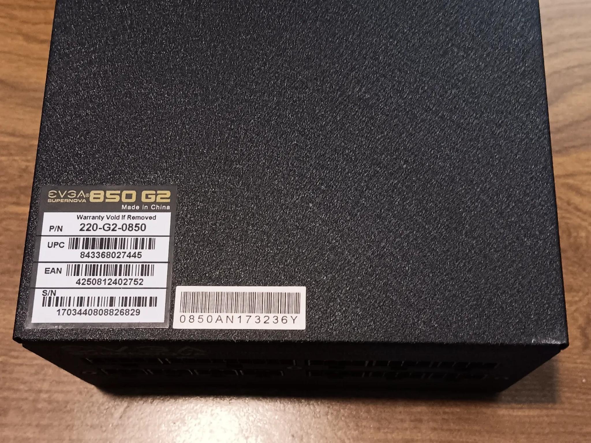 EVGA Supernova G2 850 Watt Modular PSU Like New!