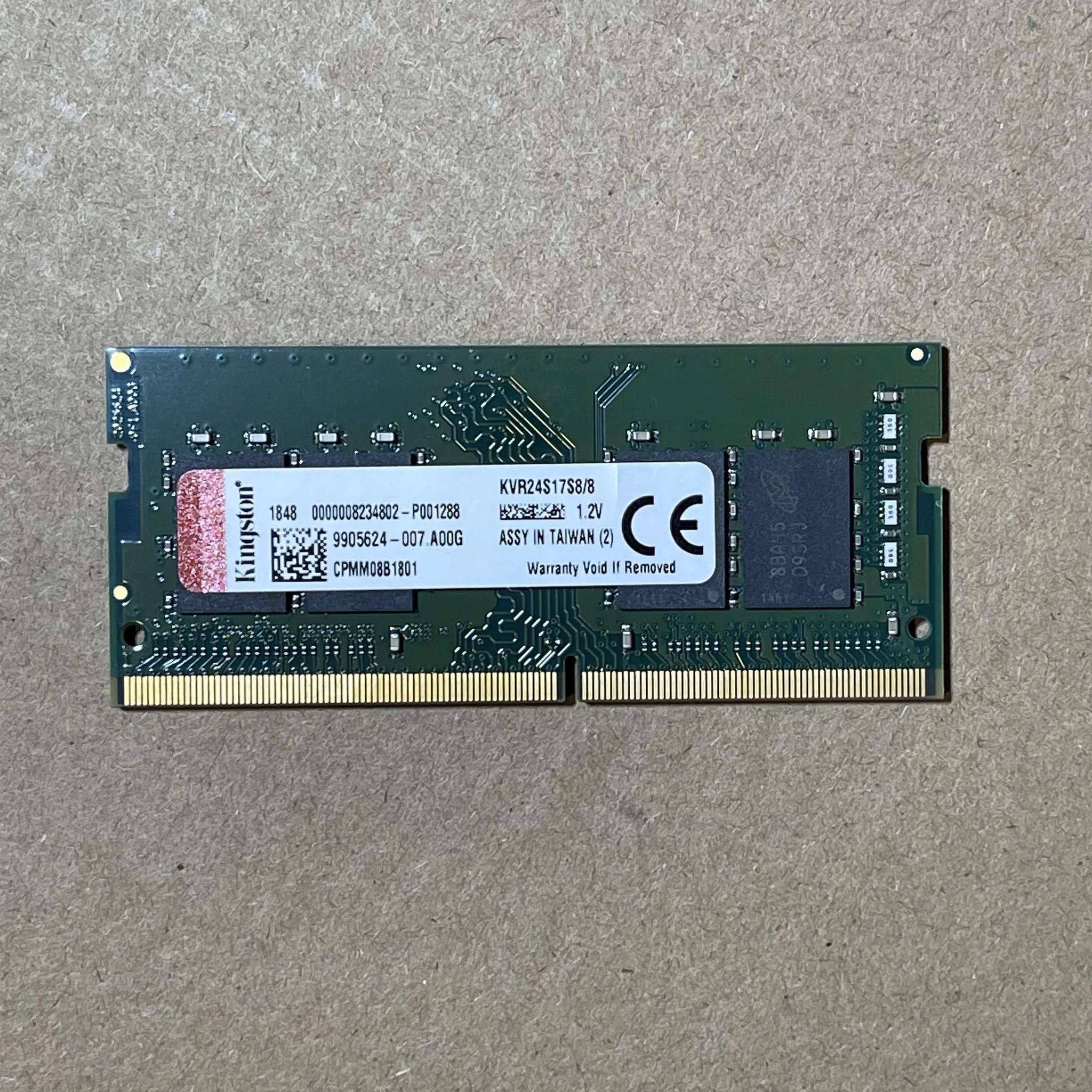 Kingston (KVR24S17S8/8) 8GB 2400Mhz DDR4 Non-ECC CL17 SODIMM
