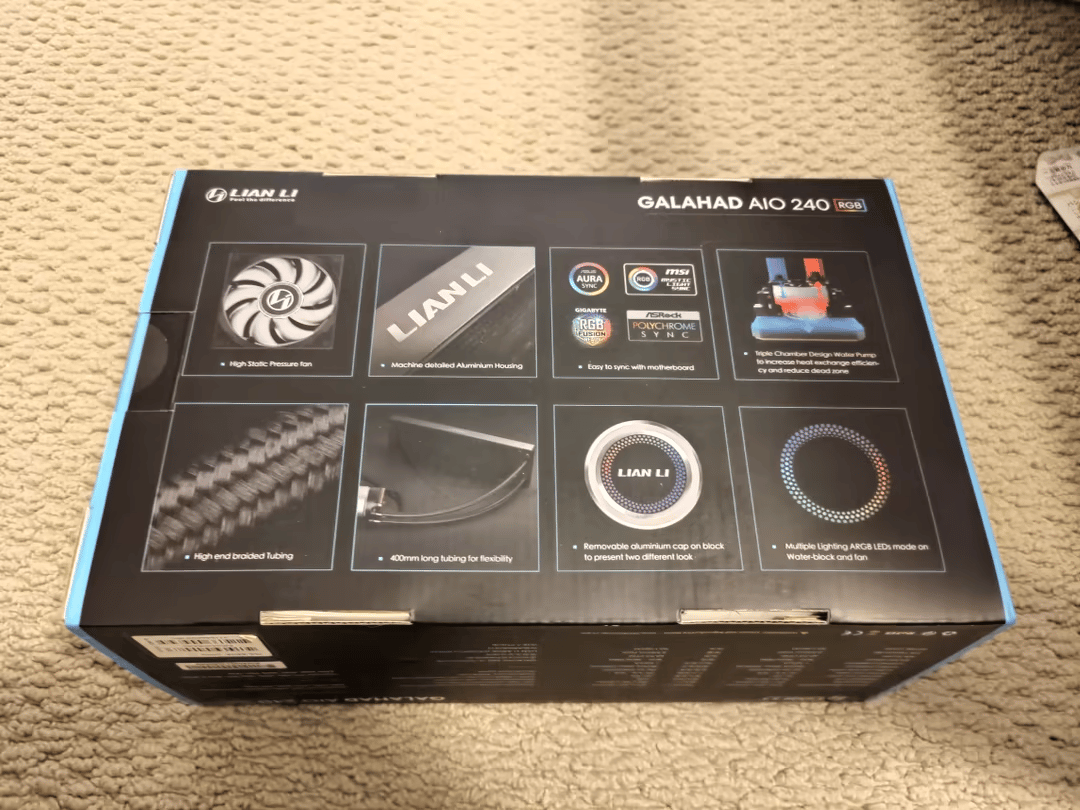 BNIB Lian Li Galahad White RGB 240mm AIO