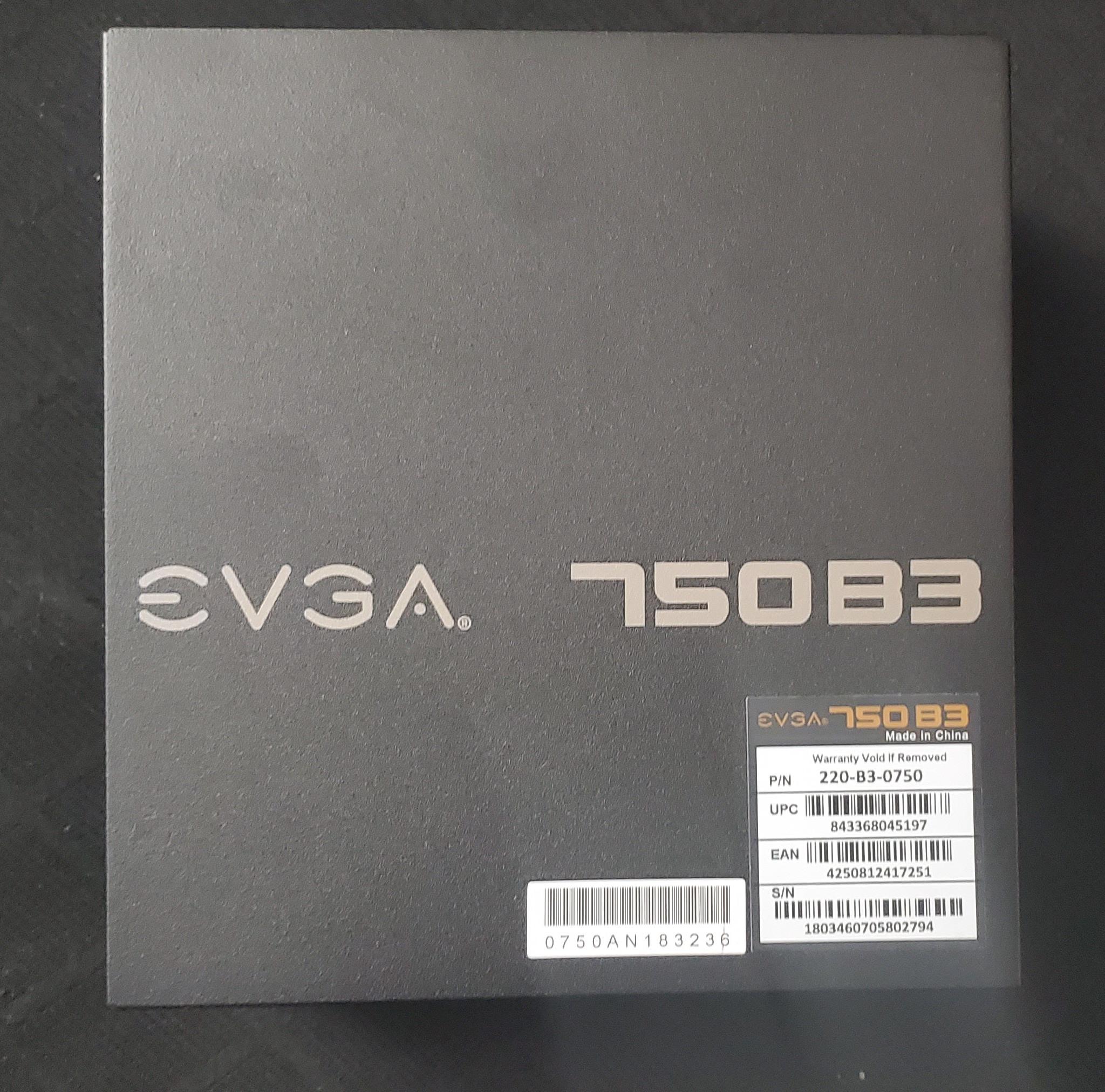 EVGA 750 B3 BRONZE RATED MODULAR PSU