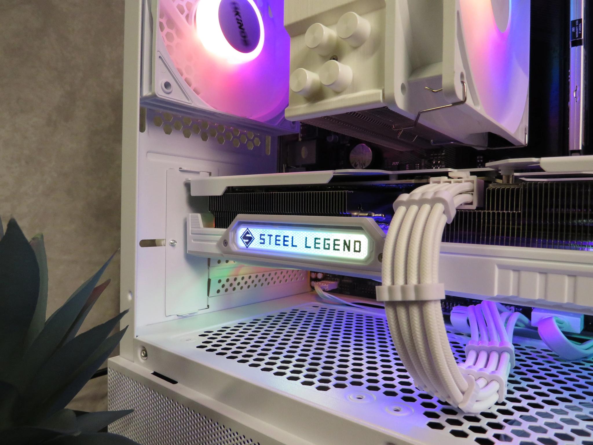 RX 9060 XT in White! Ryzen 5 5600X + ASRock Steel Legend RX 9060XT + 32 GB DDR4 + 1 TB NVME