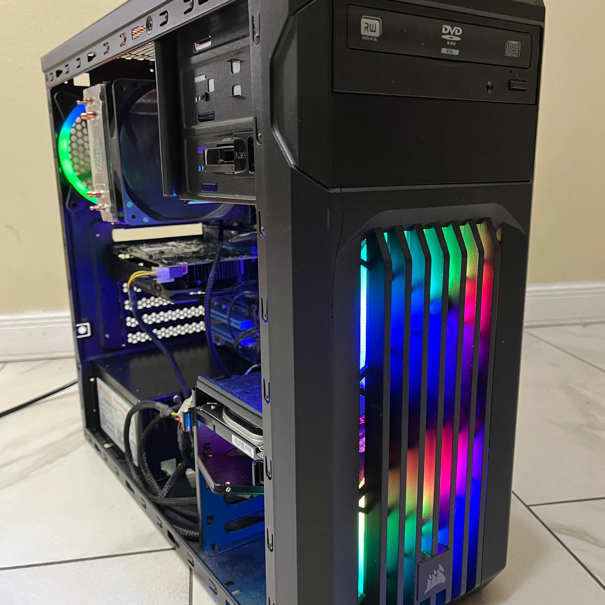 🖥️🔥 Super Budget Gaming PC – GTX 950, Intel Core i5, 12GB RAM, 128GB SSD+1TB HDD, (Case Defects)
