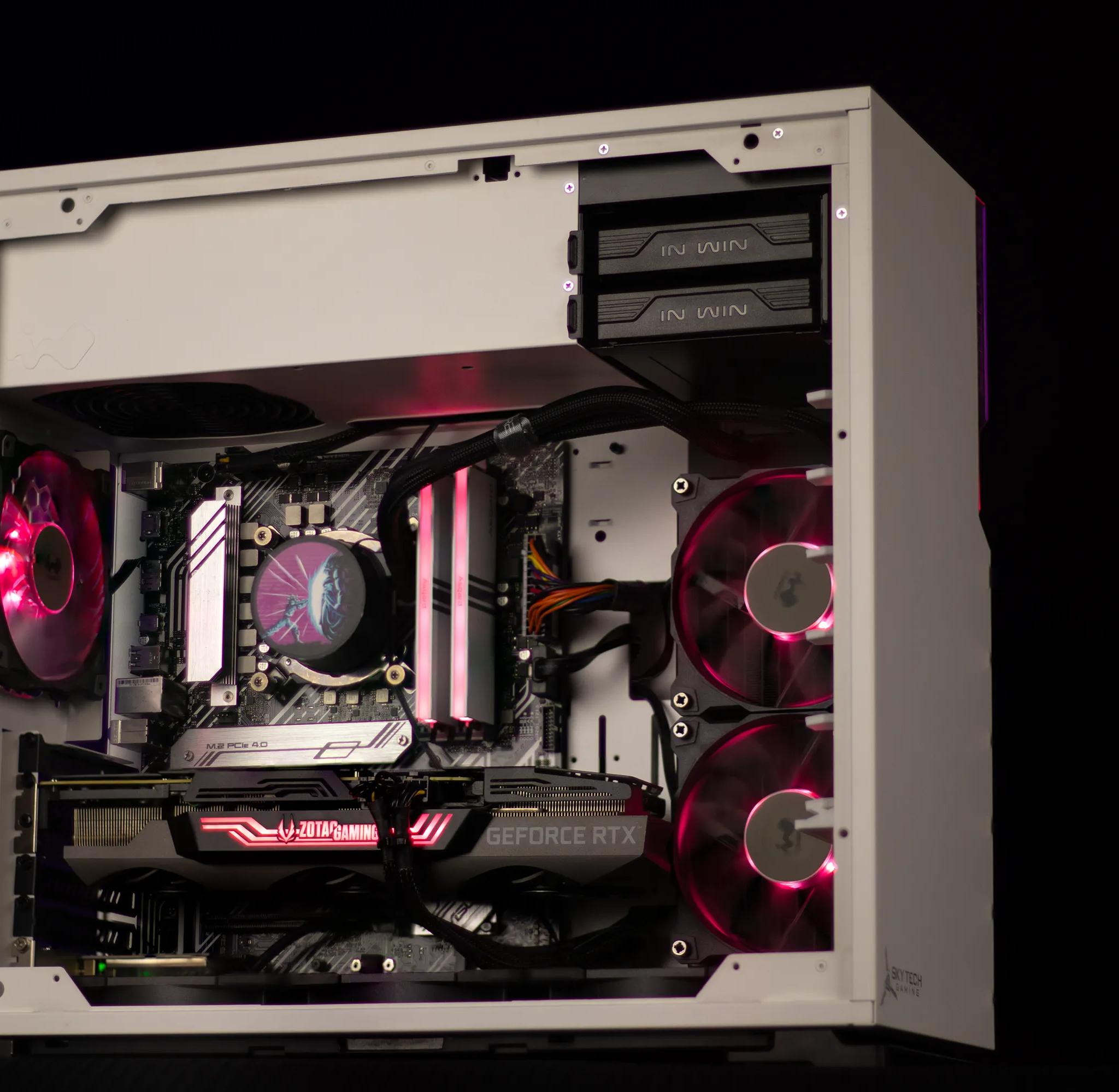 “SkyTXV” RTX 3080 i7 32GB Windows 11 Pro 1TB Workstation Gaming PC