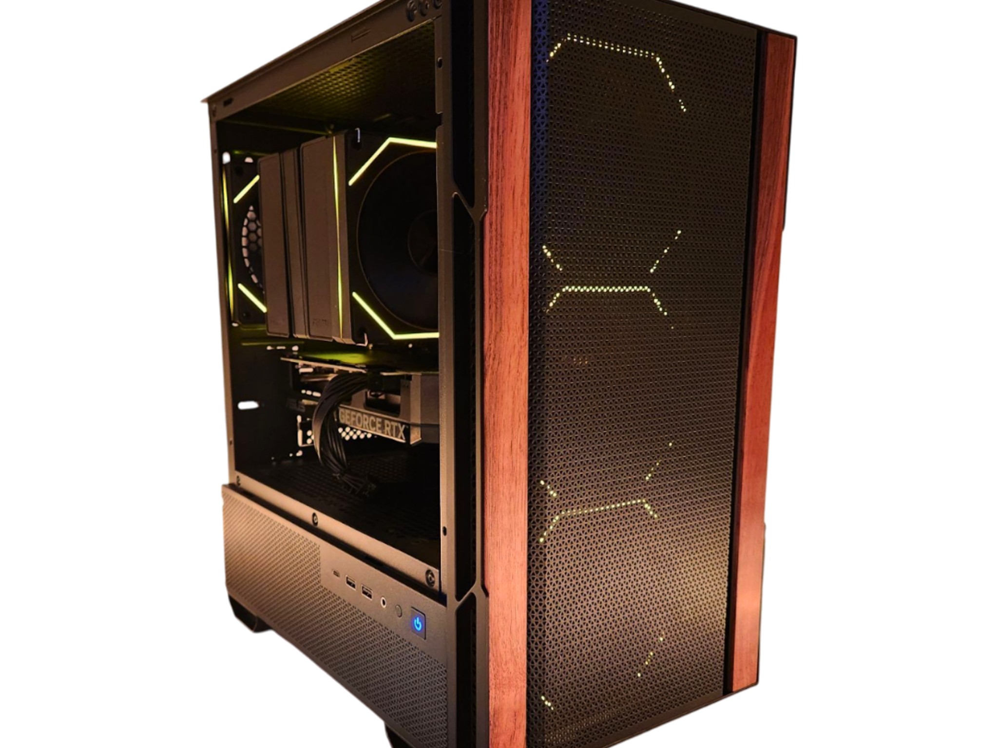 🪵 Timeless 🕑: RTX 4070 | Ryzen 7500F | 32GB DDR5 RAM | 1TB SSD | 5 RGB Fans | Black Wood Gaming PC