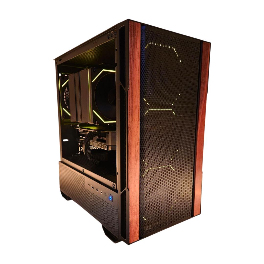 🪵 Timeless 🕑: RTX 4070 | Ryzen 7500F | 32GB DDR5 RAM | 1TB SSD | 5 RGB Fans | Black Wood Gaming PC