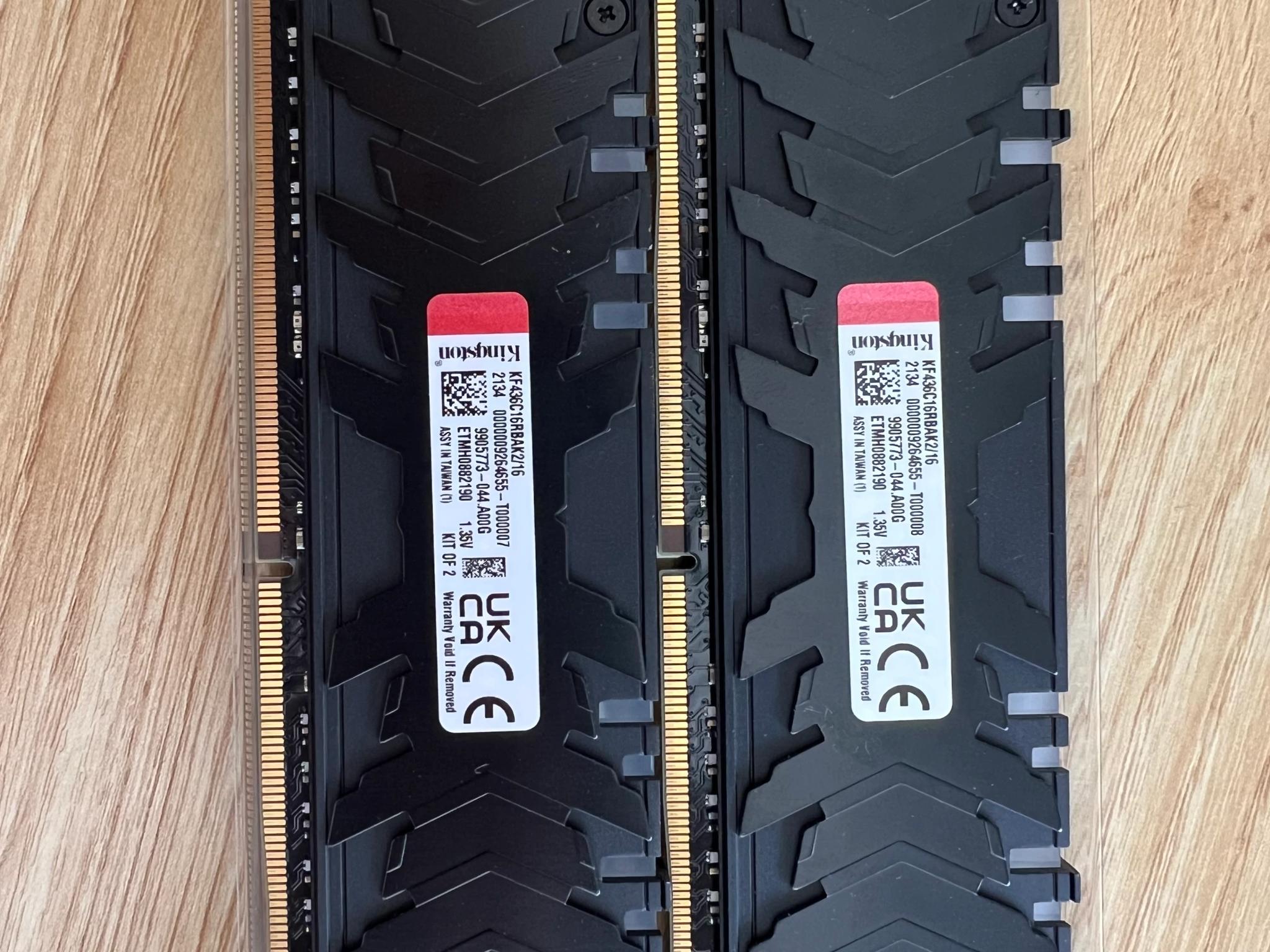 16 GB (2x8) DDR4 3600 Memory